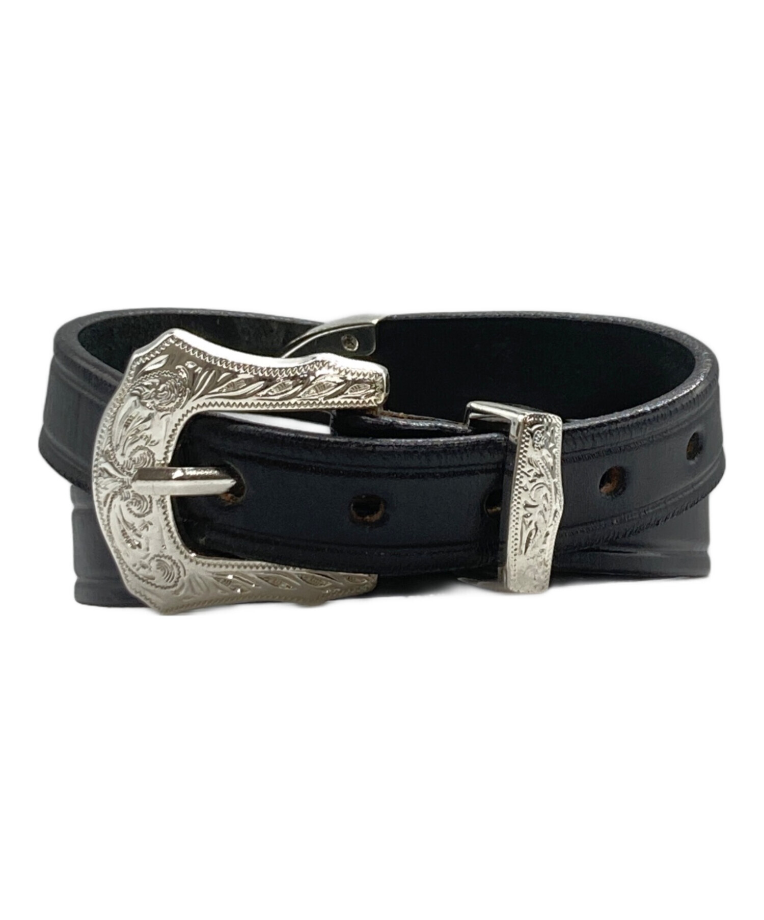 中古・古着通販】TORY LEATHER (トリーレザー) レザーベルト ブラック