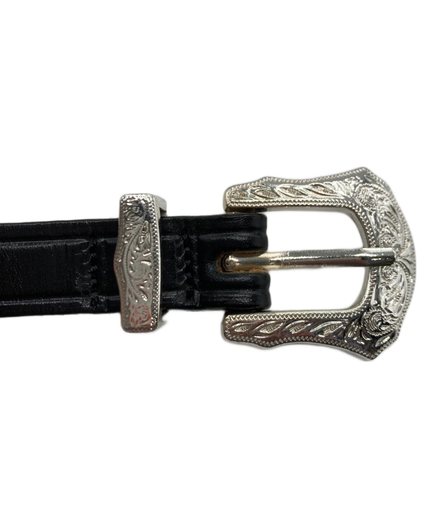 中古・古着通販】TORY LEATHER (トリーレザー) レザーベルト ブラック