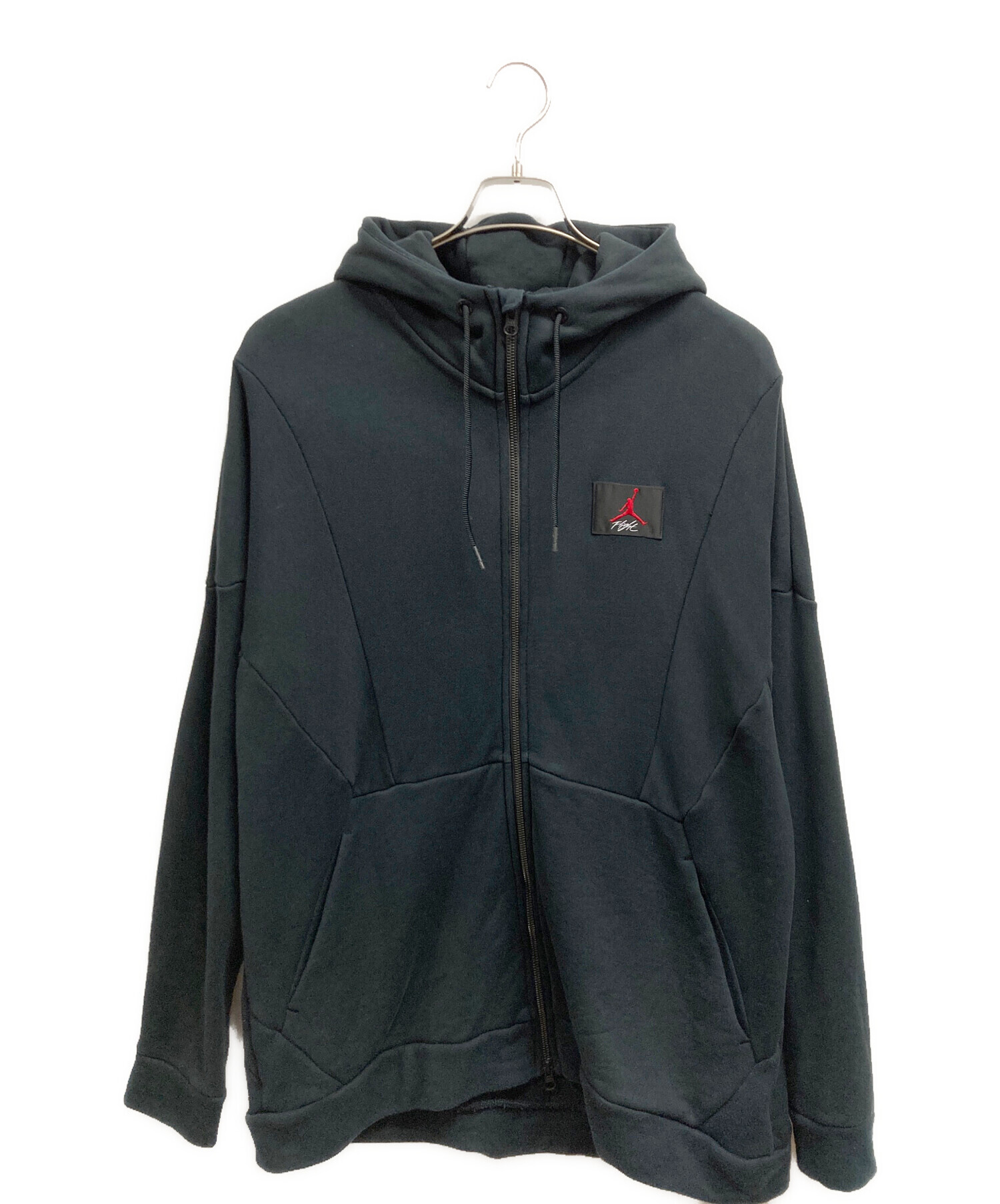 中古・古着通販】JORDAN (ジョーダン) ジップパーカー ブラック サイズ 