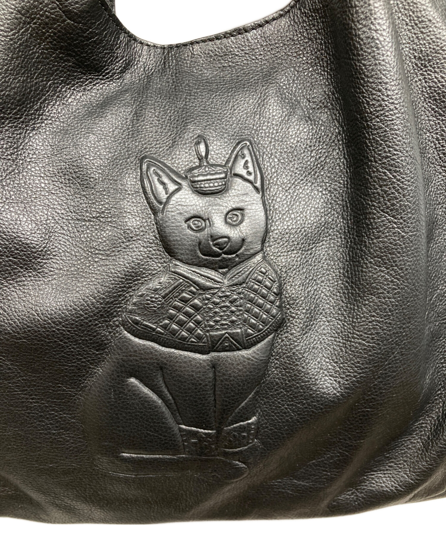 中古・古着通販】ear PAPILLONNER (イアパピヨネ) 猫デザインレザー
