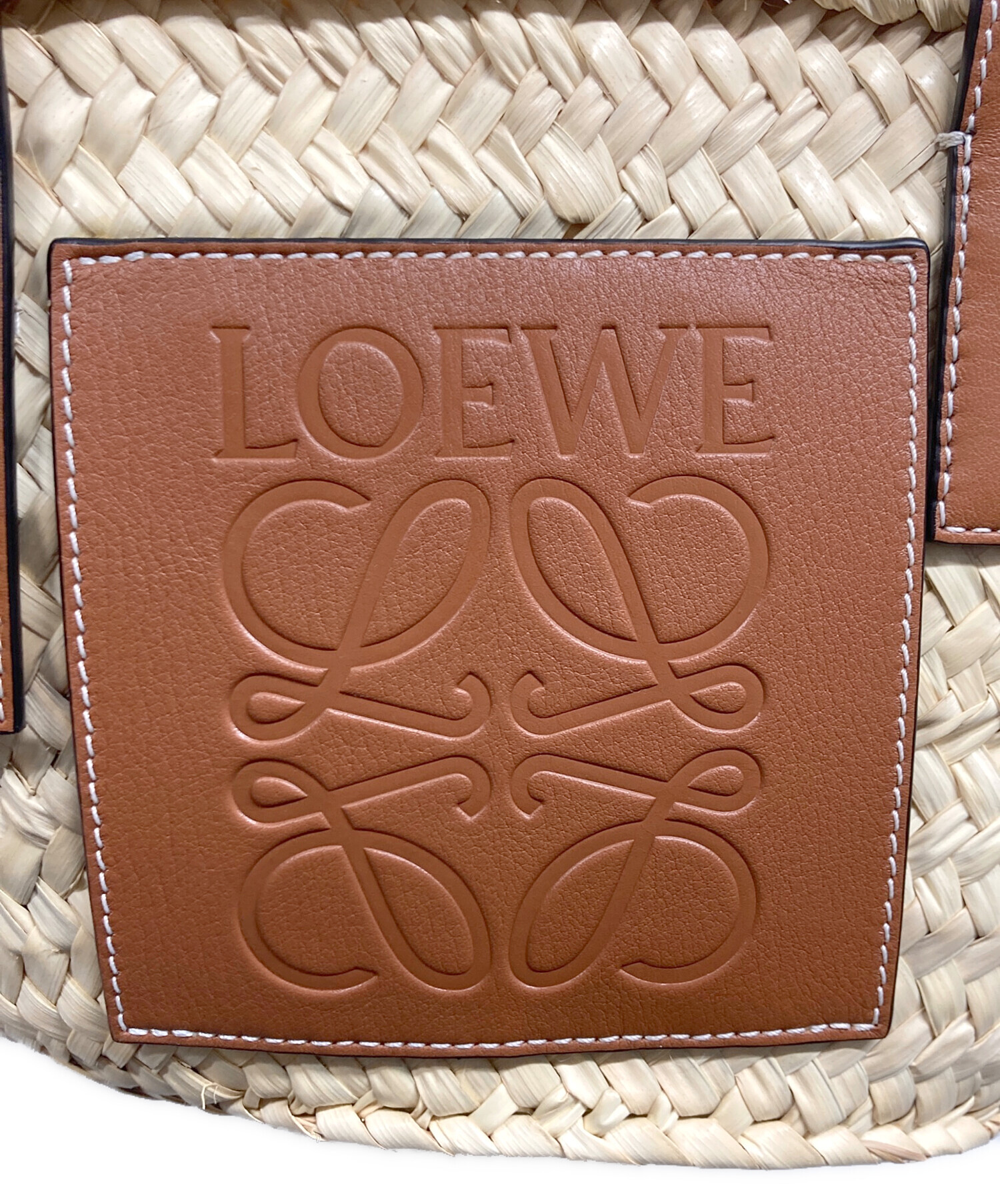 中古・古着通販】LOEWE (ロエベ) バスケットバッグ スモール ブラウン