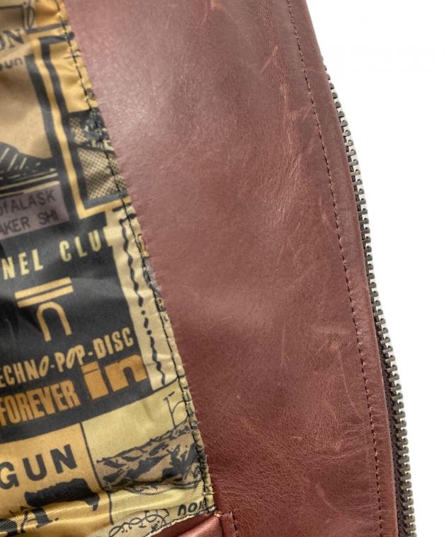 中古・古着通販】NANKAI (ナンカイ) レザージャケット ブラウン サイズ