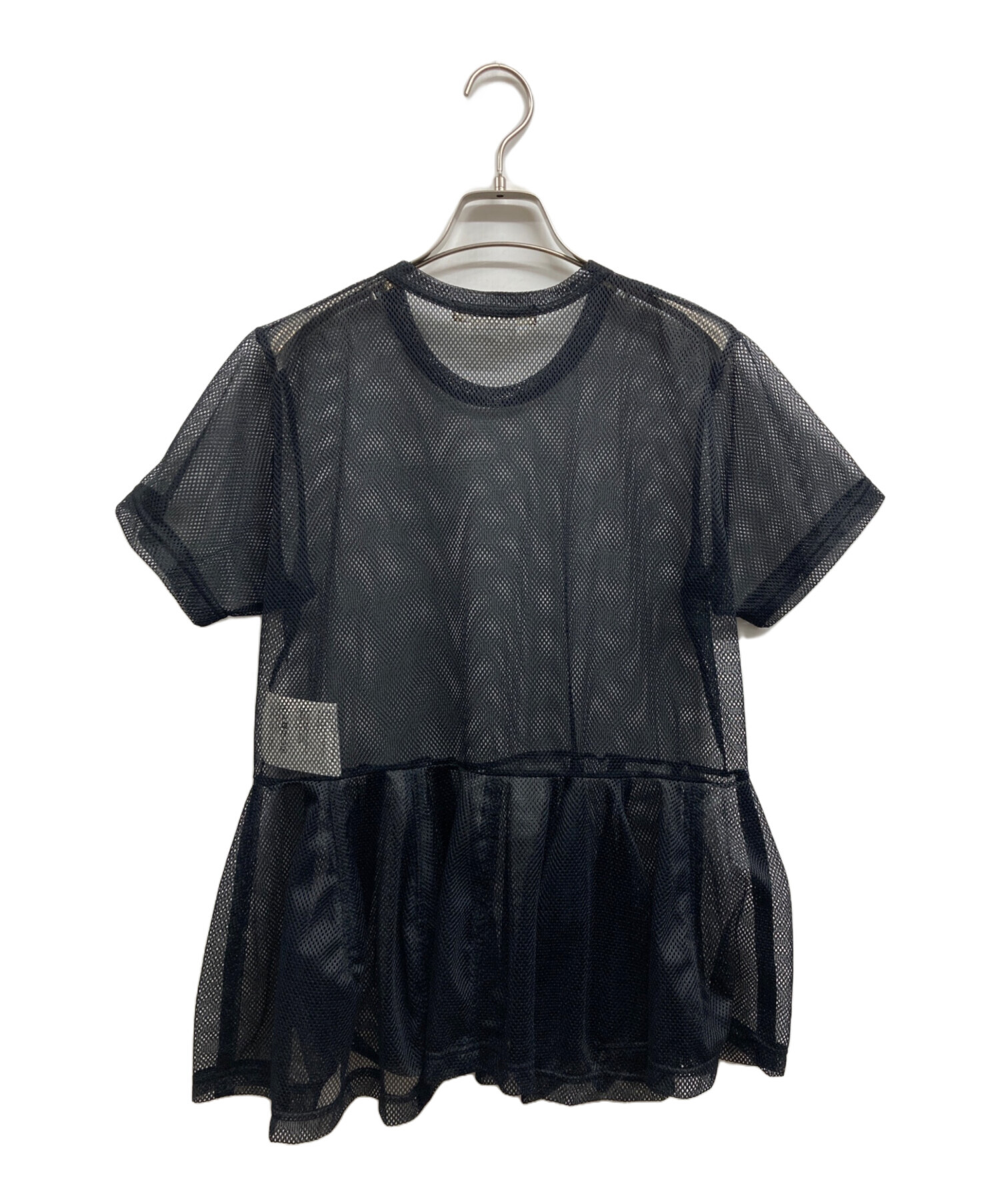 COMME des GARCONS メッシュ ペプラム 半袖 Tシャツ M 中古・古着通販】COMME des GARCONS (コムデギャルソン) メッシュ