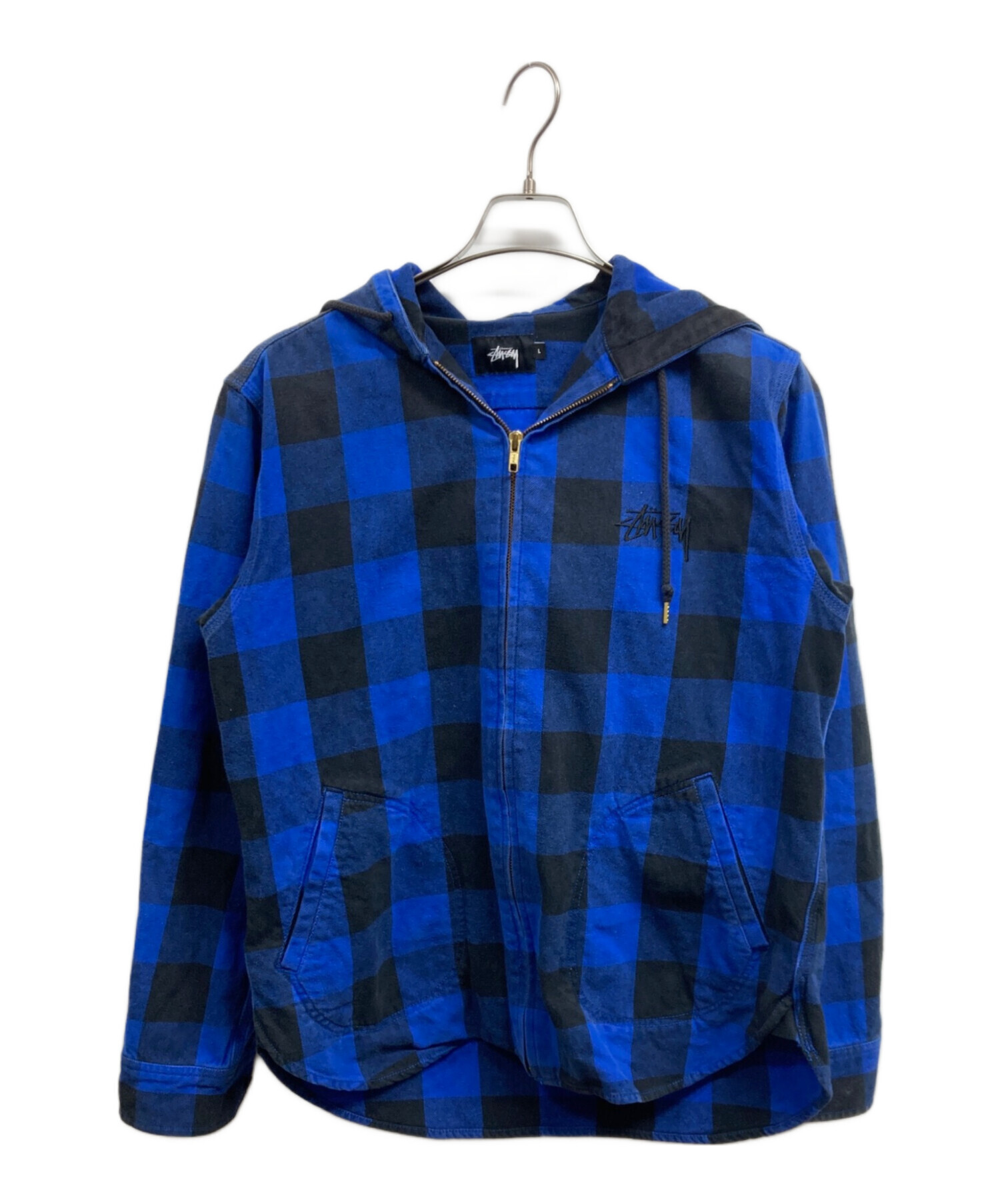 中古・古着通販】stussy (ステューシー) ブロックチェックジップ
