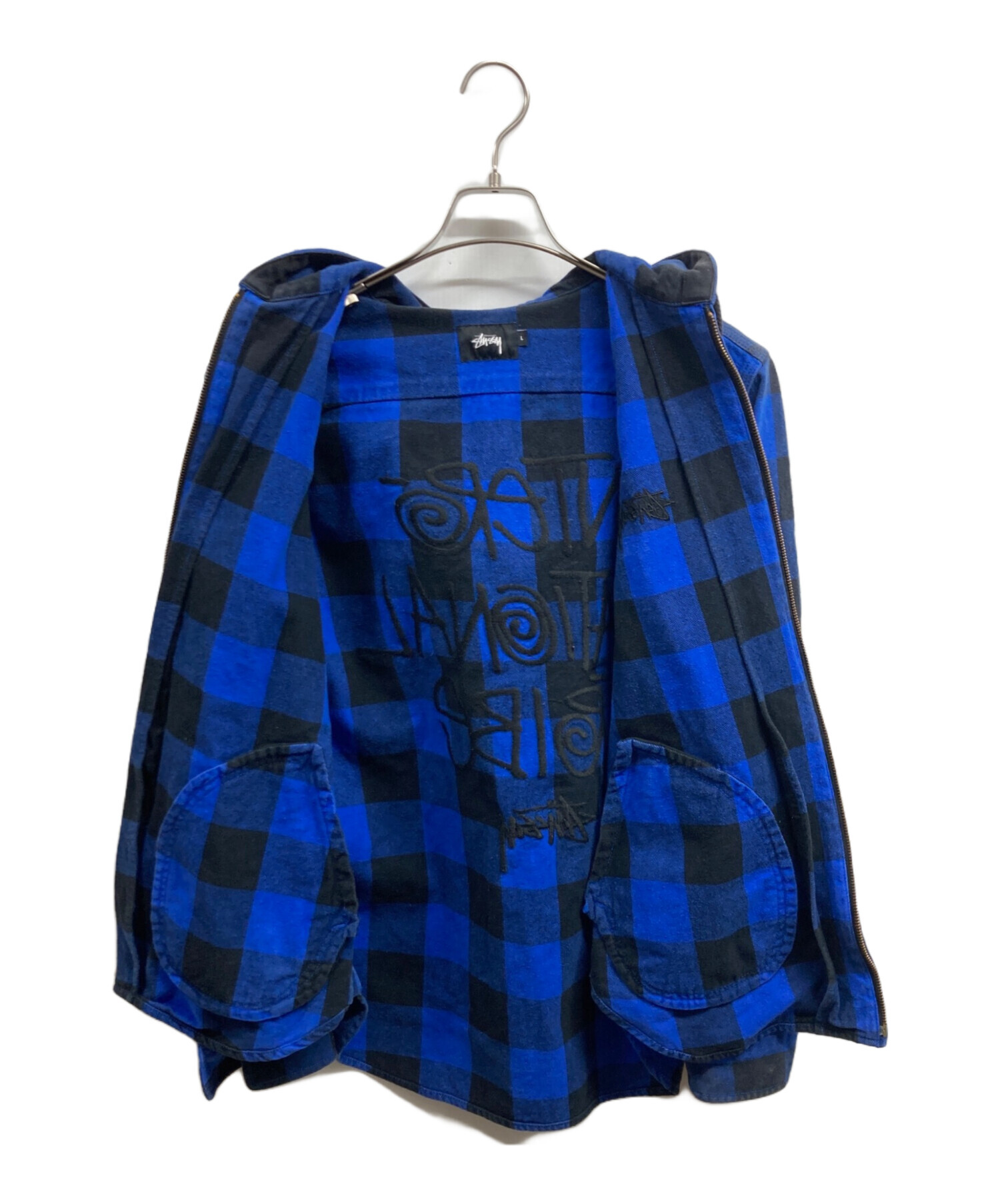 中古・古着通販】stussy (ステューシー) ブロックチェックジップ