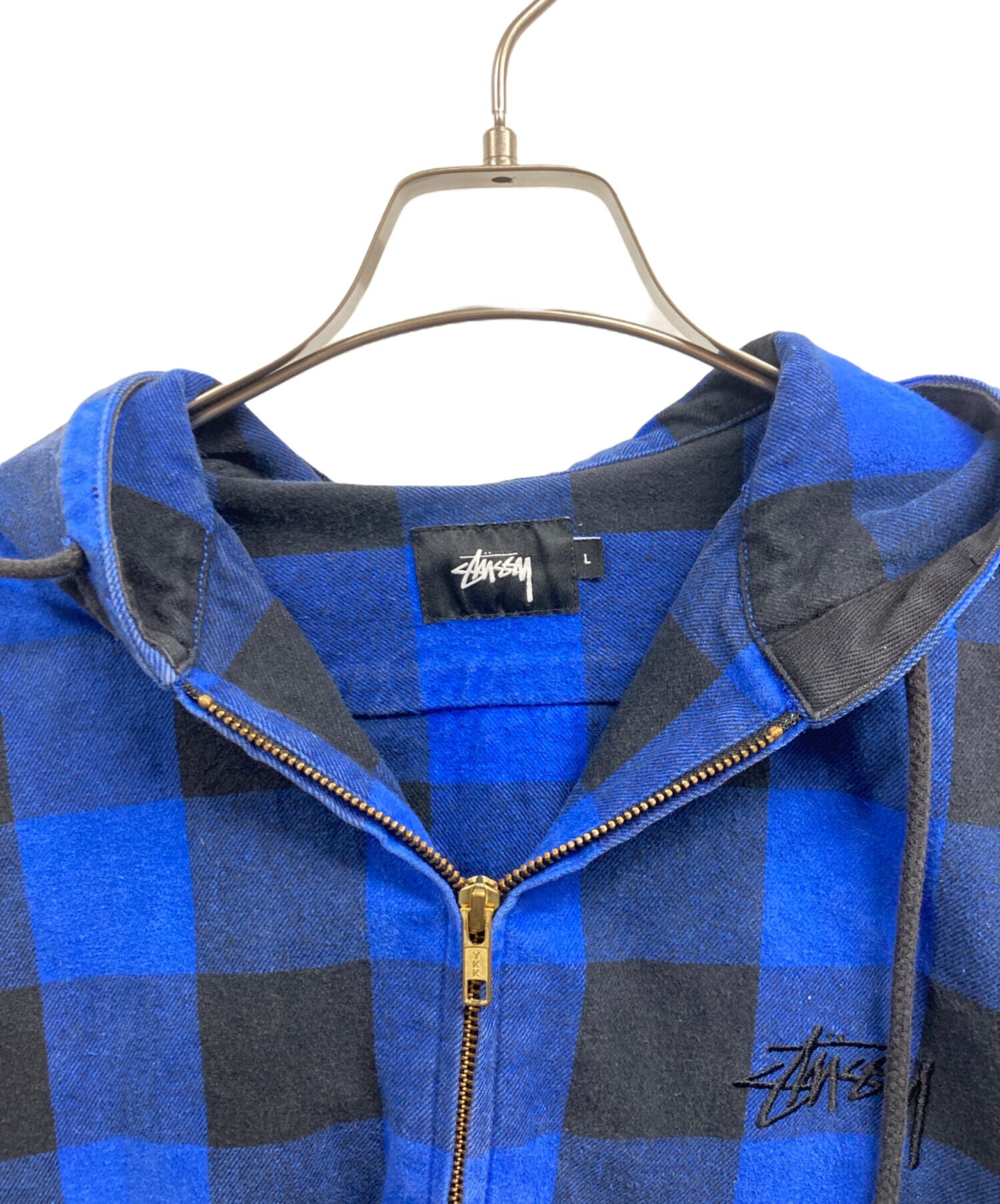 中古・古着通販】stussy (ステューシー) ブロックチェックジップ