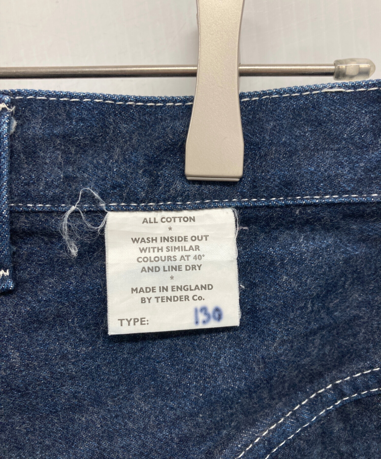 中古・古着通販】Tender (テンダー) 130 RINSE TAPERED JEANS 