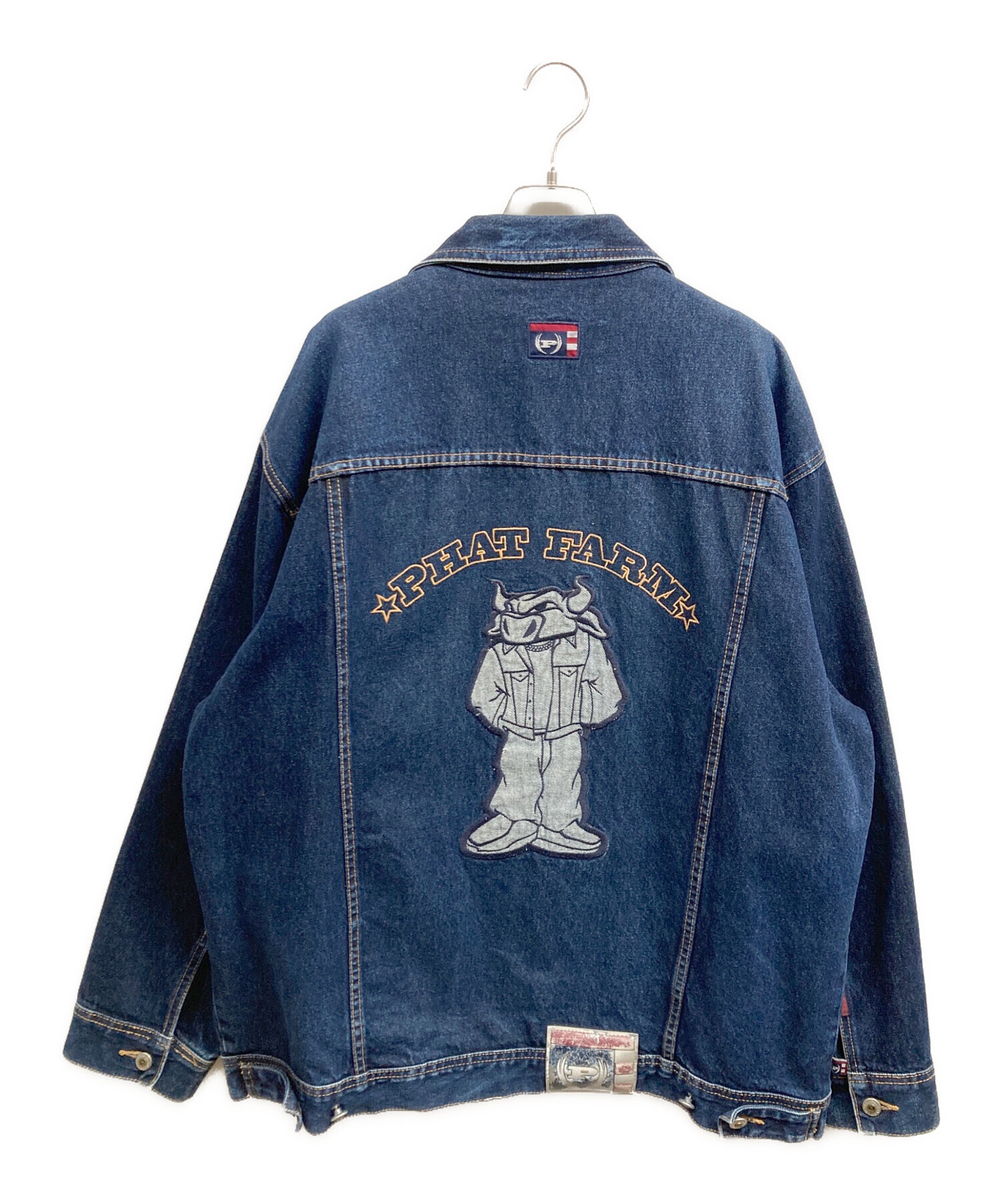 美品　PHAT FARM カバーオール　ファットファーム　デニムジャケット　L PHATFARM/ファットファーム】HIPHOP デニムジャケット | 古着屋KAKAVAKA
