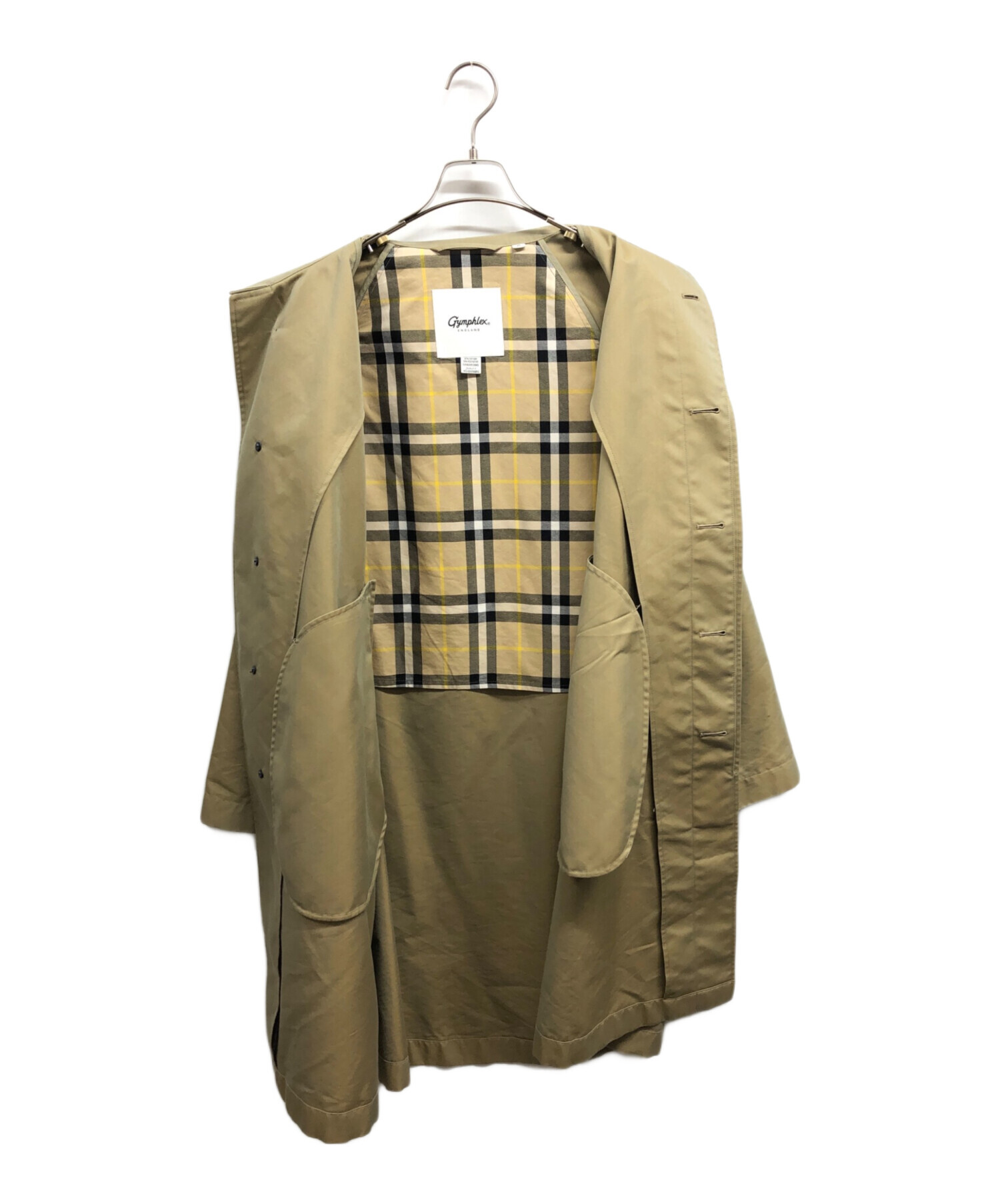 中古・古着通販】Gymphlex (ジムフレックス) GABADINE SWING COAT
