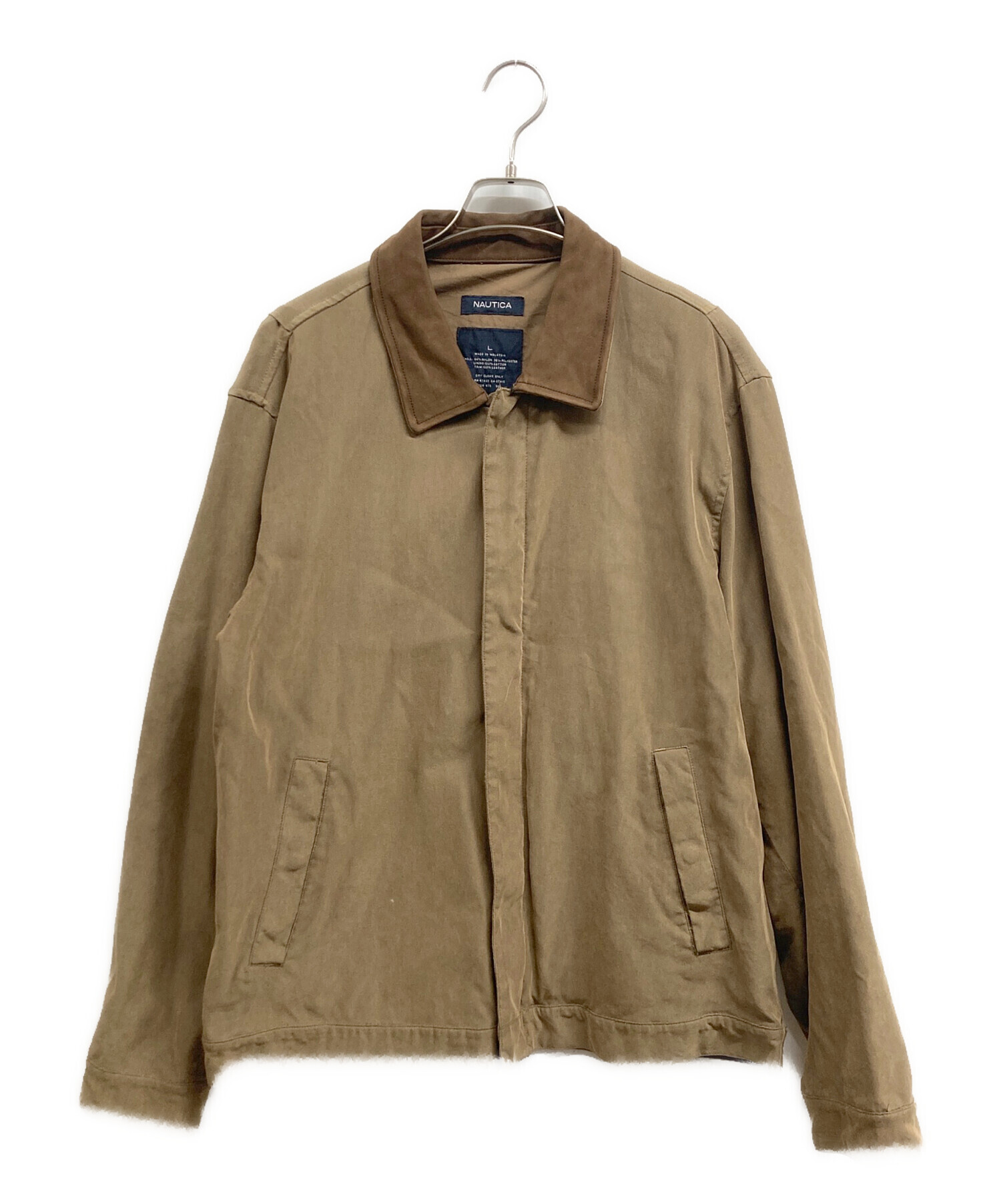 中古・古着通販】NAUTICA (ノーティカ) レザーカラージップアップ