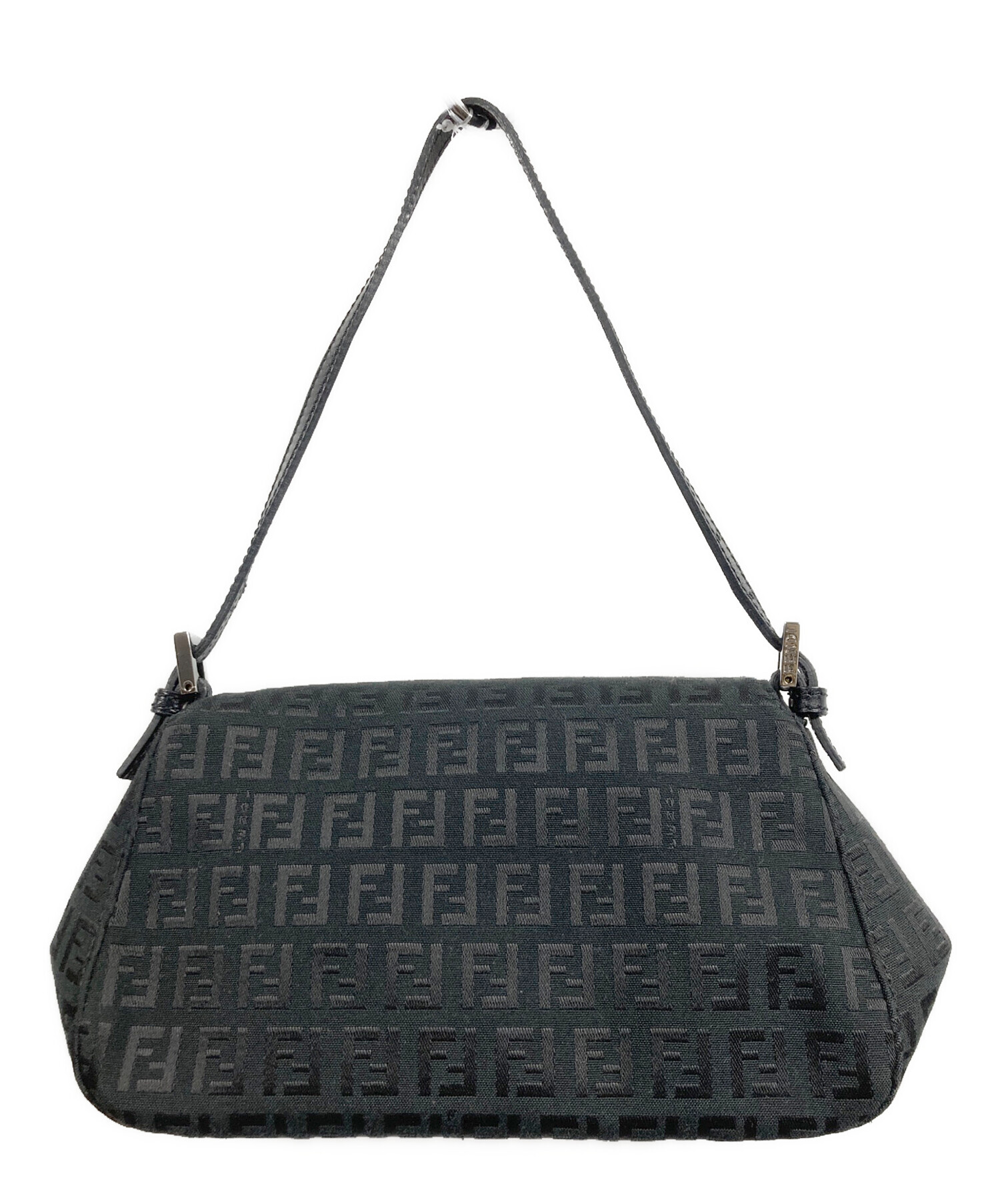 FENDI フェンディ ショルダーバッグ  黒 【古着】【中古】【送料無料】 中古・古着通販】FENDI (フェンディ) ショルダーバッグ ズッキーノ