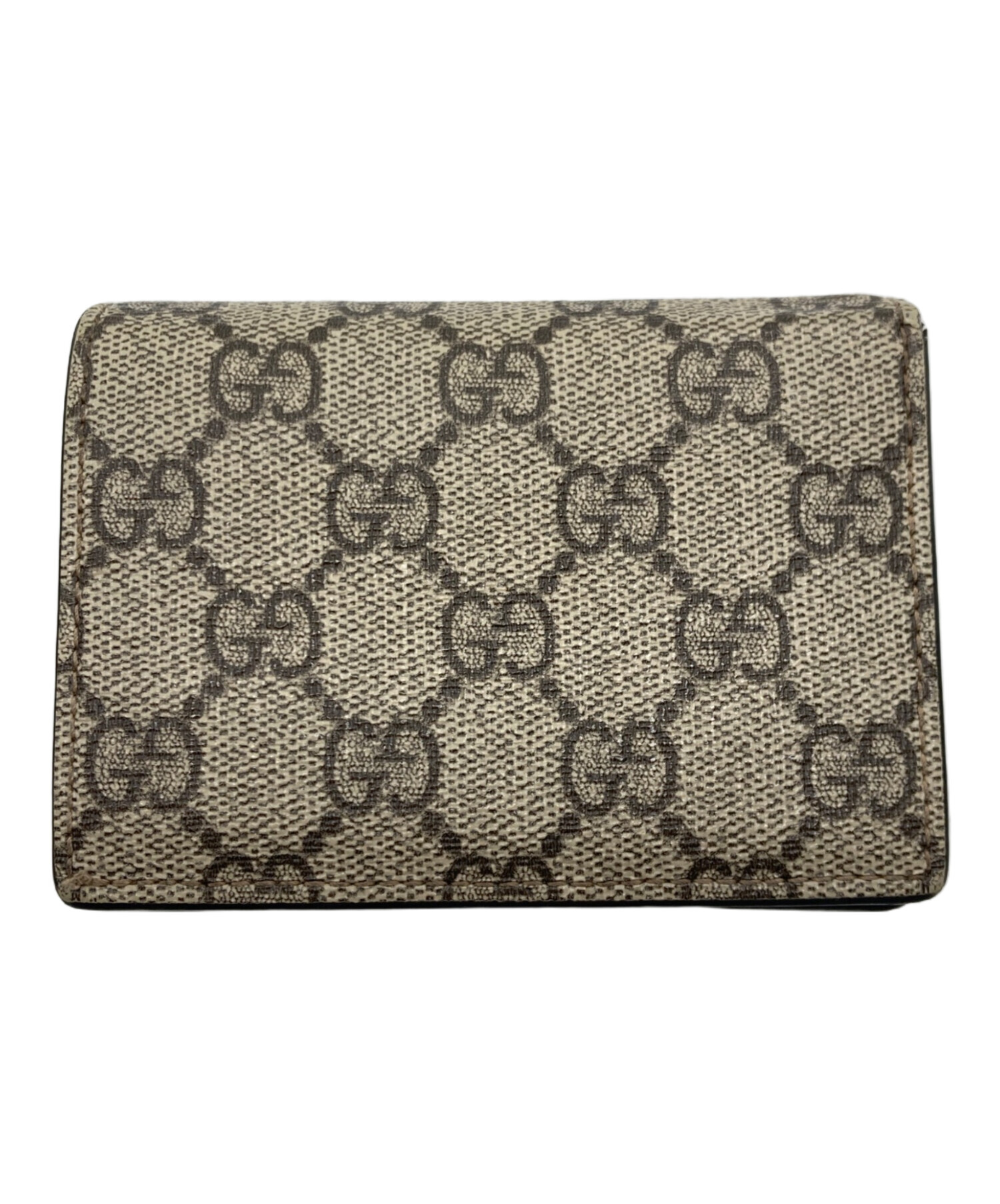 中古・古着通販】GUCCI (グッチ) 2つ折り財布 ベージュ｜ブランド
