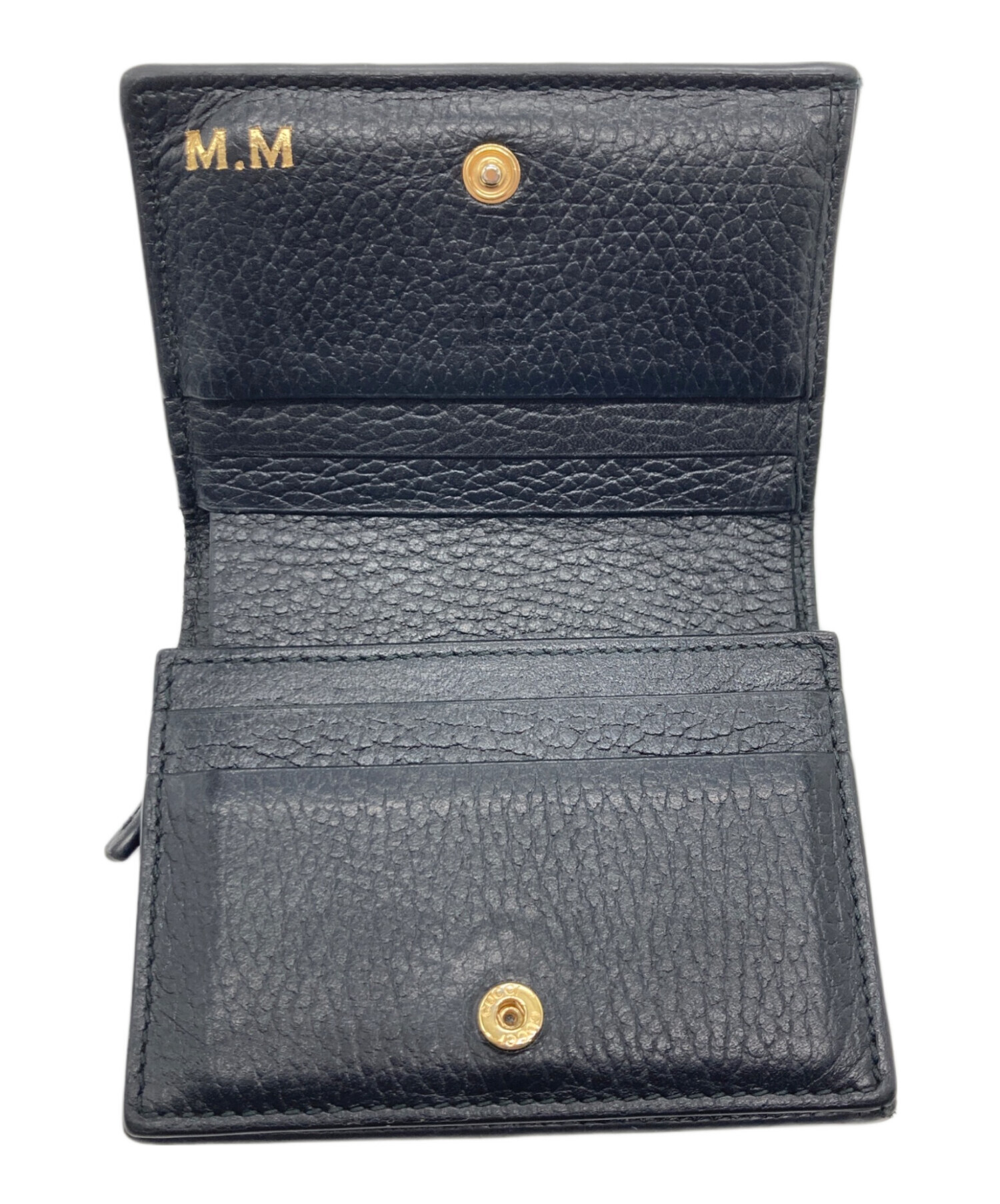 中古・古着通販】GUCCI (グッチ) 2つ折り財布 ベージュ｜ブランド