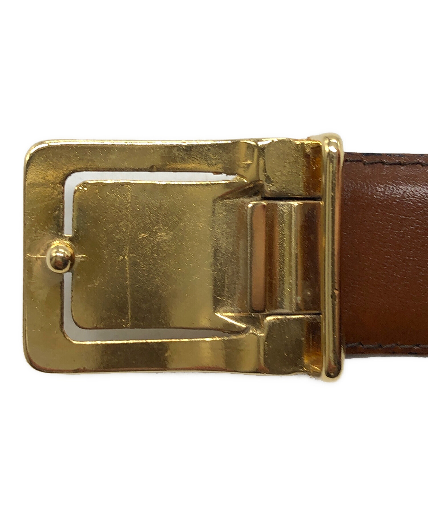 中古・古着通販】FENDI (フェンディ) バックルロゴベルト ブラック