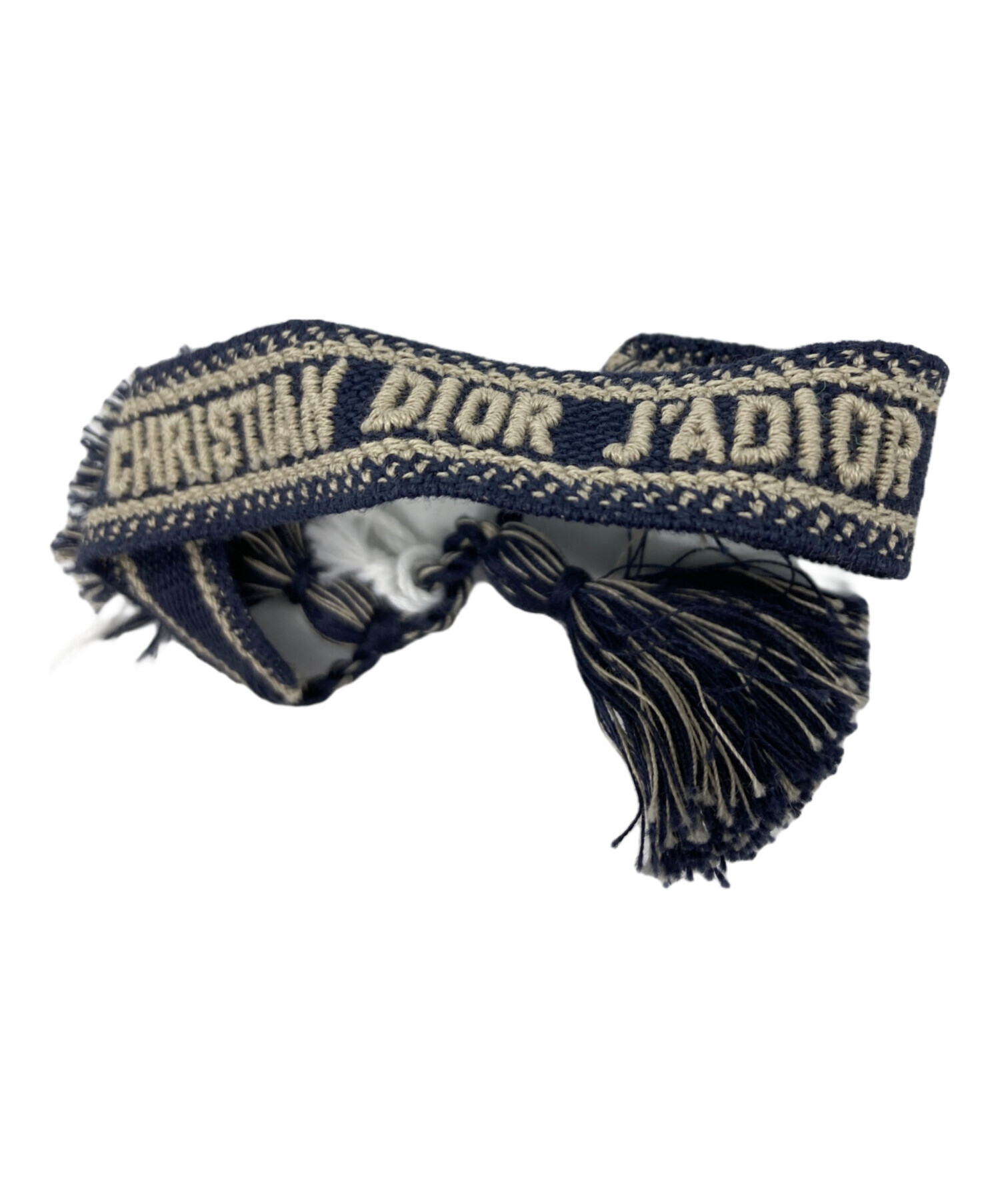 中古・古着通販】DIOR (ディオール) Textile JAdior Bracelet ネイビー