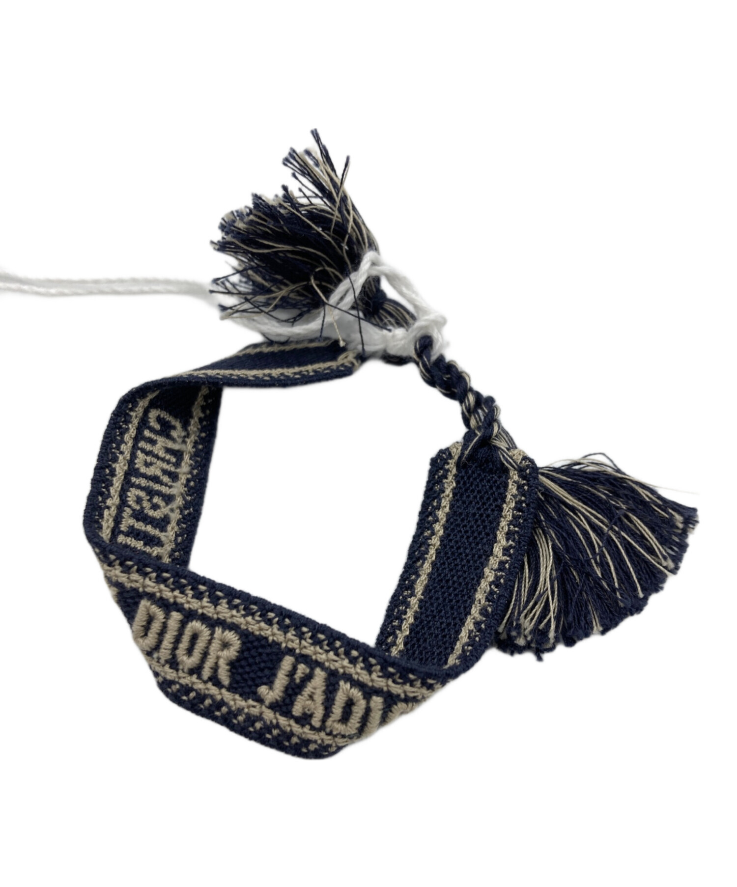 中古・古着通販】DIOR (ディオール) Textile JAdior Bracelet ネイビー