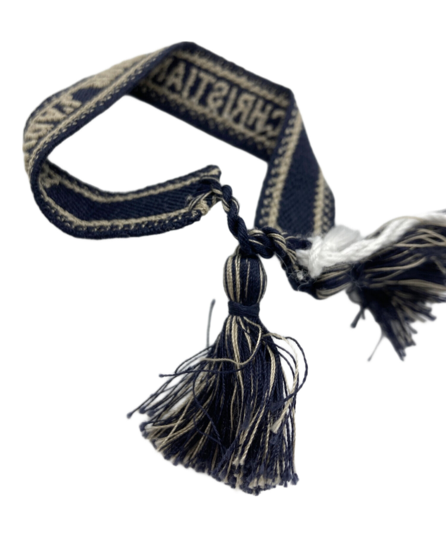 中古・古着通販】DIOR (ディオール) Textile JAdior Bracelet ネイビー