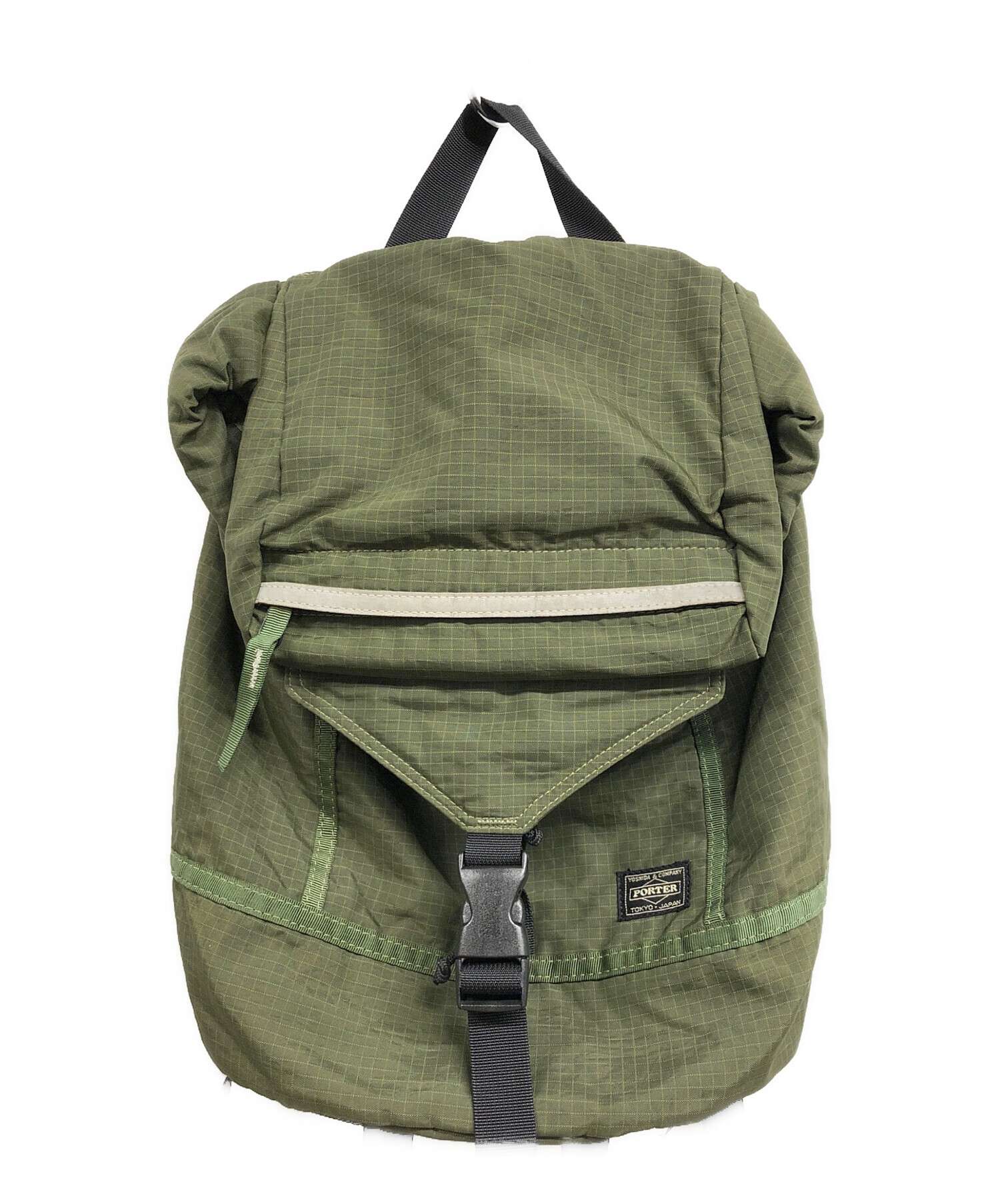中古・古着通販】PORTER (ポーター) ナイロンバックパック カーキ 