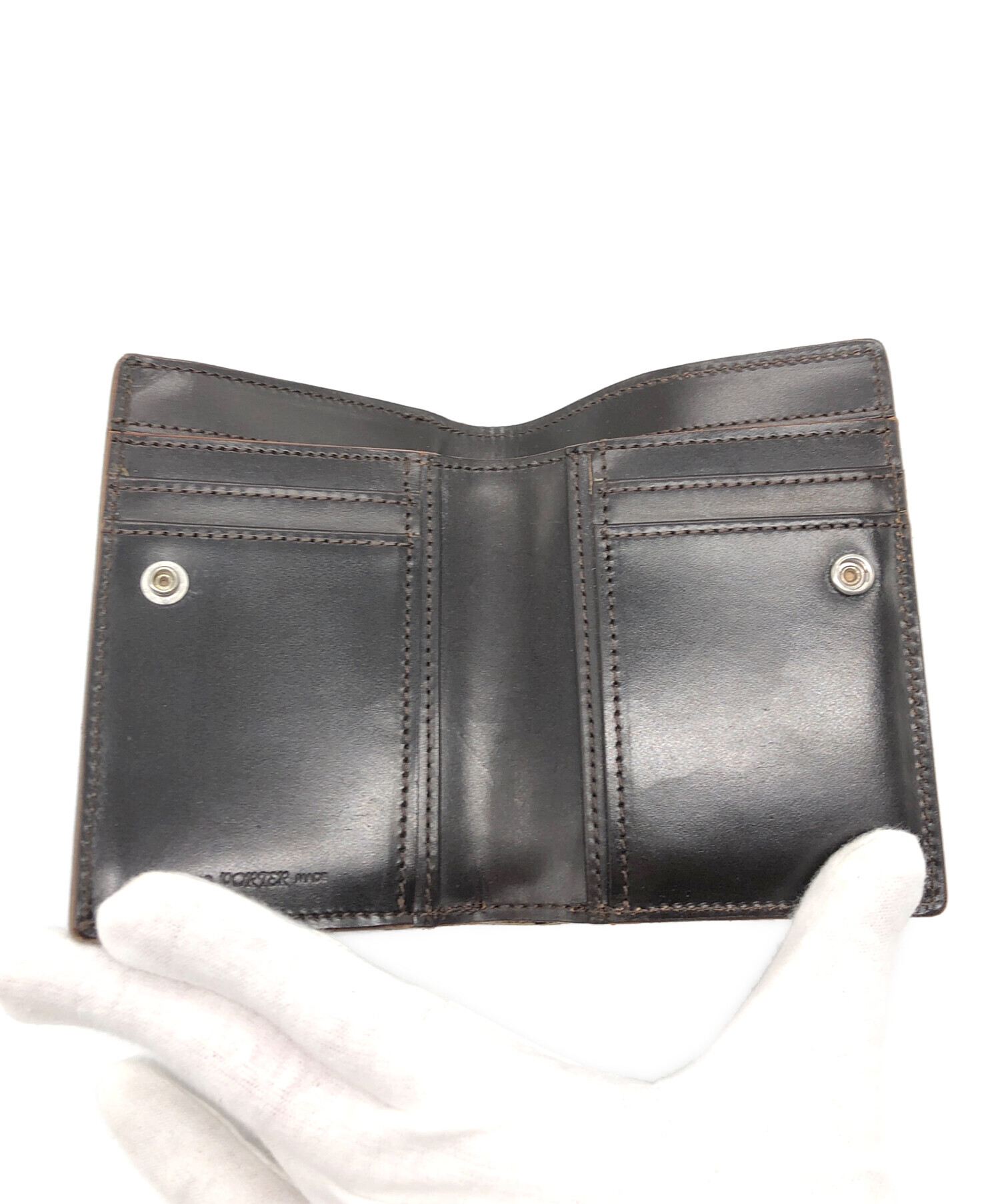 中古・古着通販】PORTER (ポーター) CASINO レザー 二つ折り財布