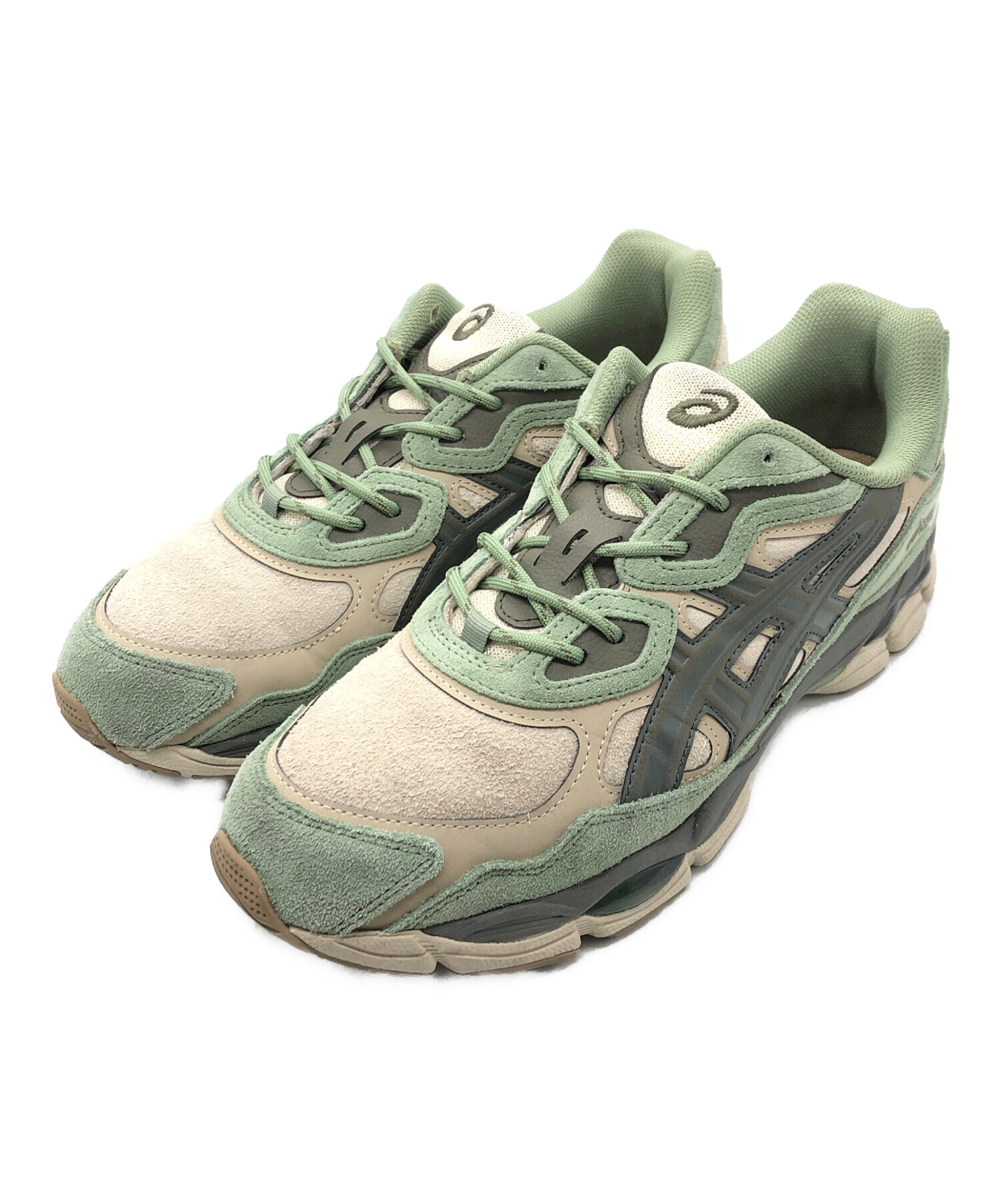 中古・古着通販】asics (アシックス) GEL-NYC グリーン×ベージュ