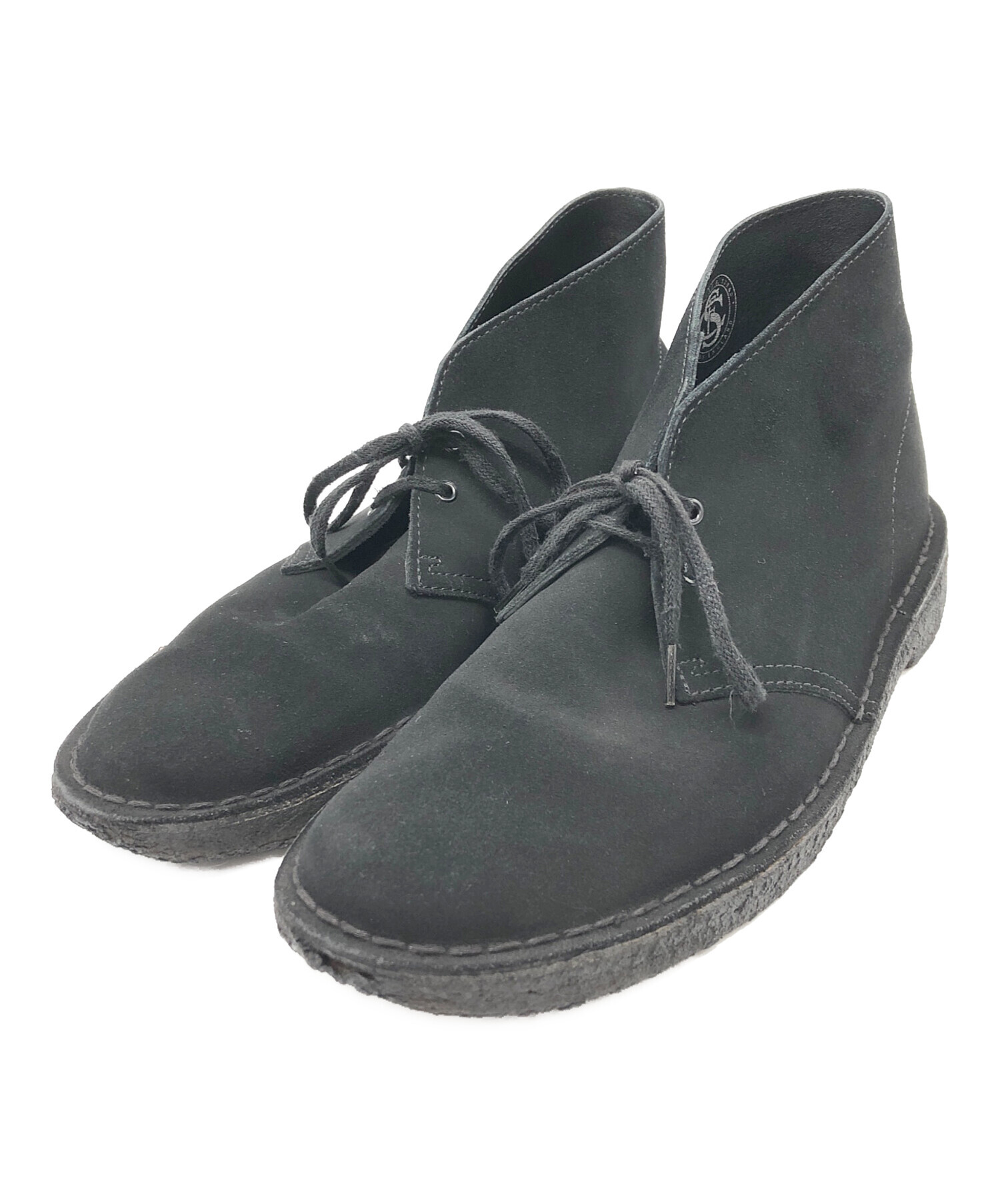 中古・古着通販】CLARKS (クラークス) チャッカブーツ ブラック サイズ 