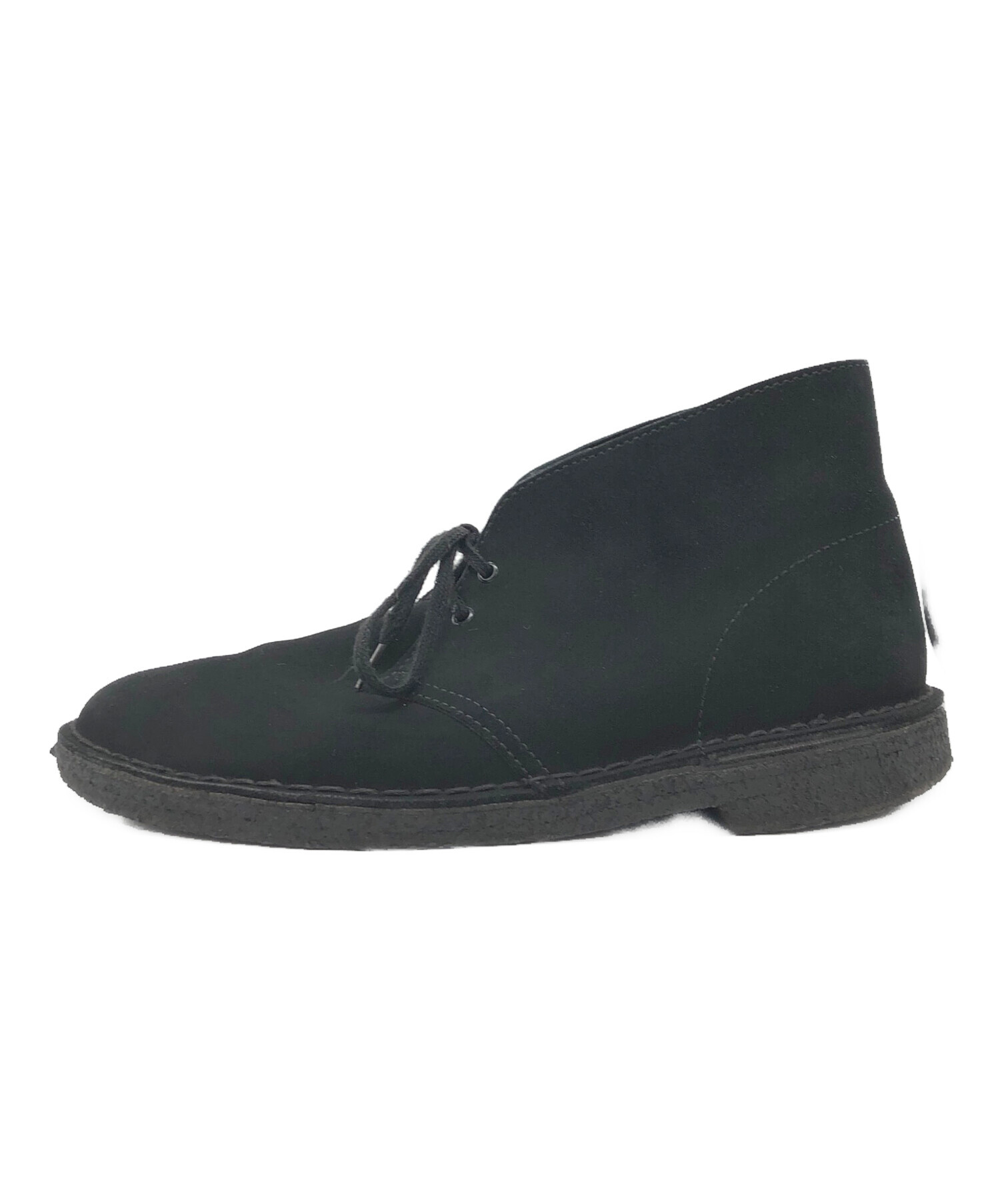 中古・古着通販】CLARKS (クラークス) チャッカブーツ ブラック サイズ 