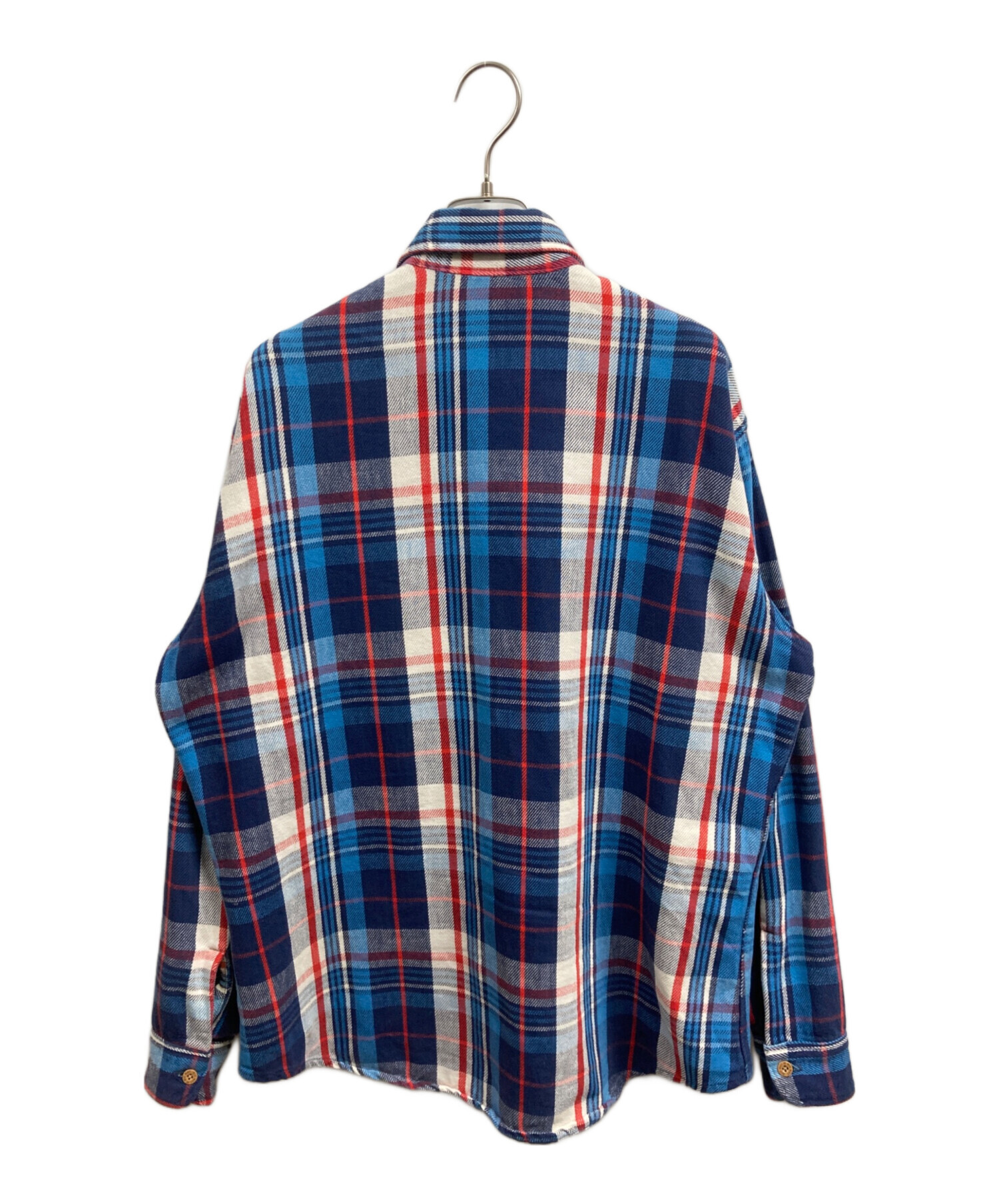 中古・古着通販】big mac (ビッグマック) ネルシャツ ブルー サイズ:L