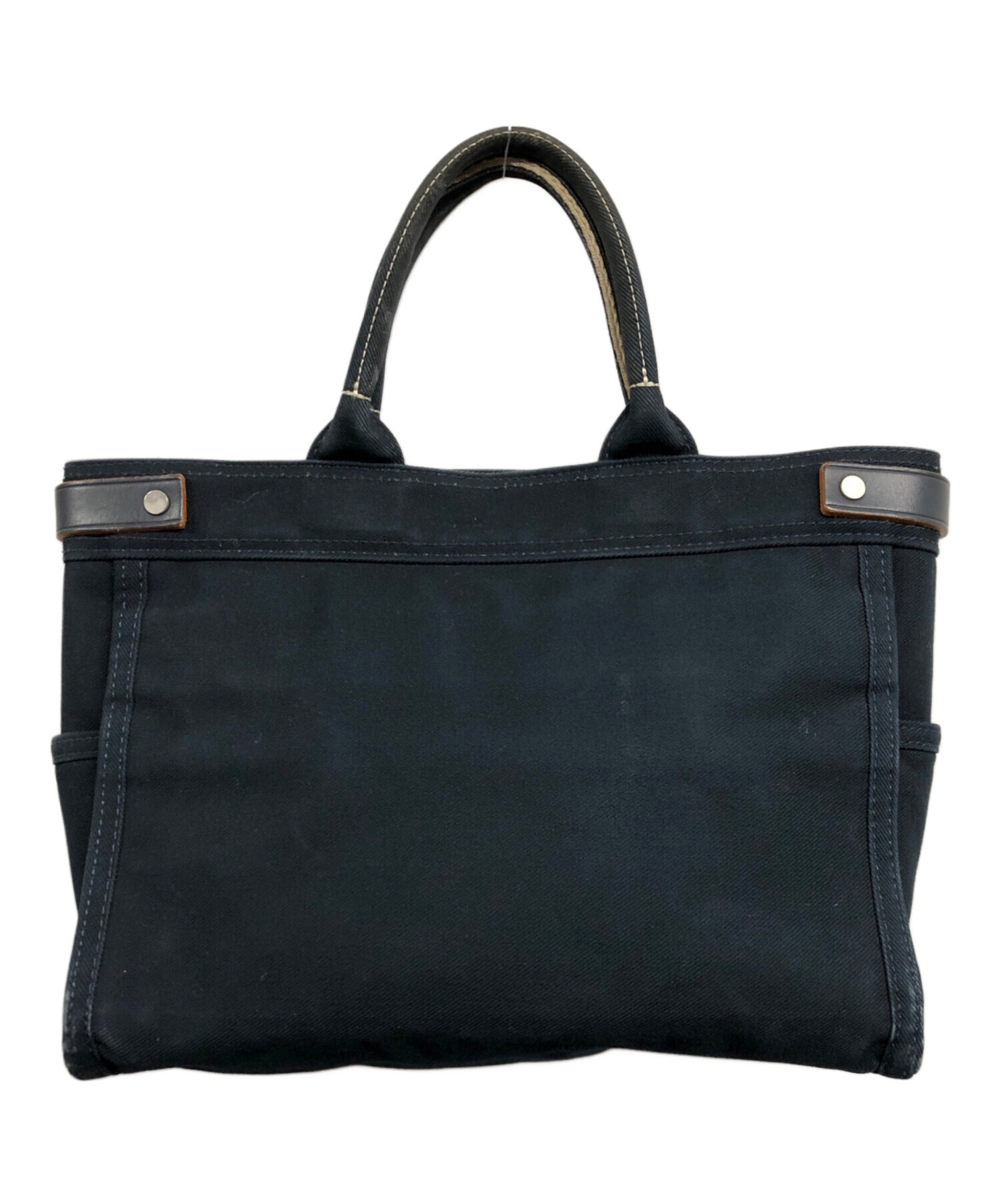 中古・古着通販】PORTER (ポーター) キャンバストートバッグ ネイビー