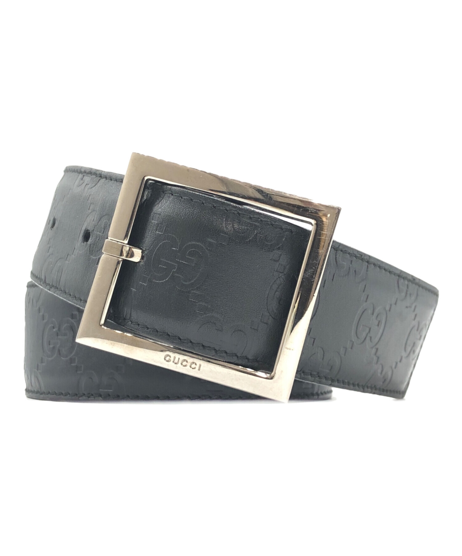 中古・古着通販】GUCCI (グッチ) GG柄 レザーベルト｜ブランド・古着 