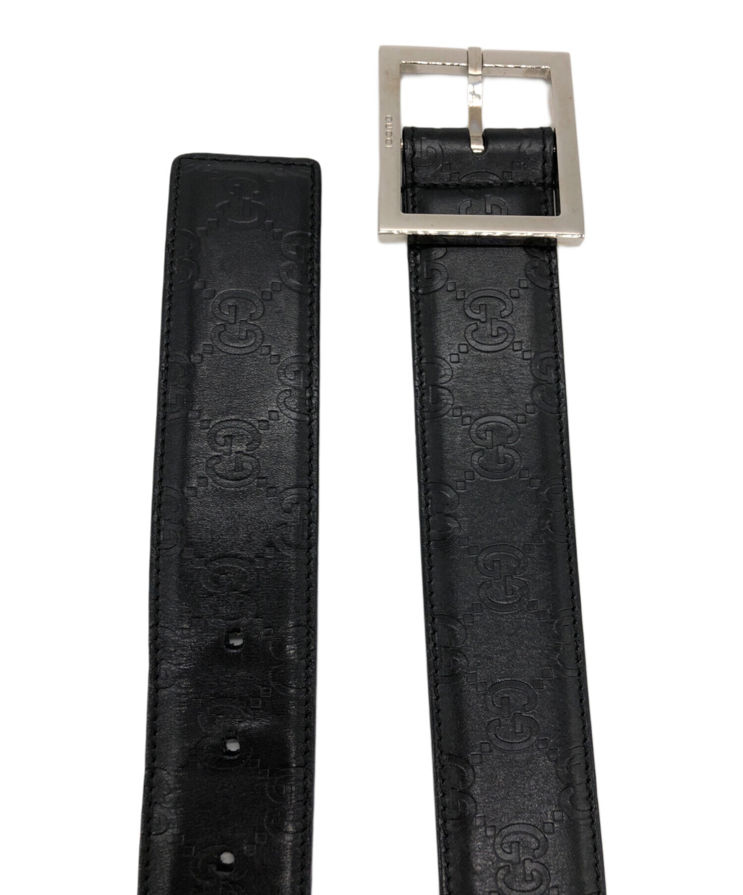 中古・古着通販】GUCCI (グッチ) GG柄 レザーベルト｜ブランド・古着