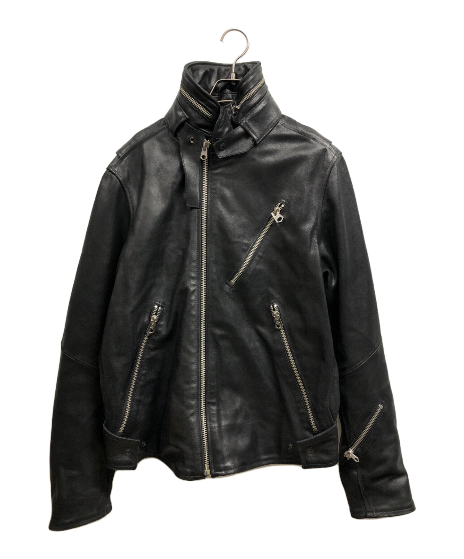 G-STAR RAW ジースター レザージャケット ブラック S 中古・古着通販】G-STAR RAW (ジースターロゥ) シングルライダース