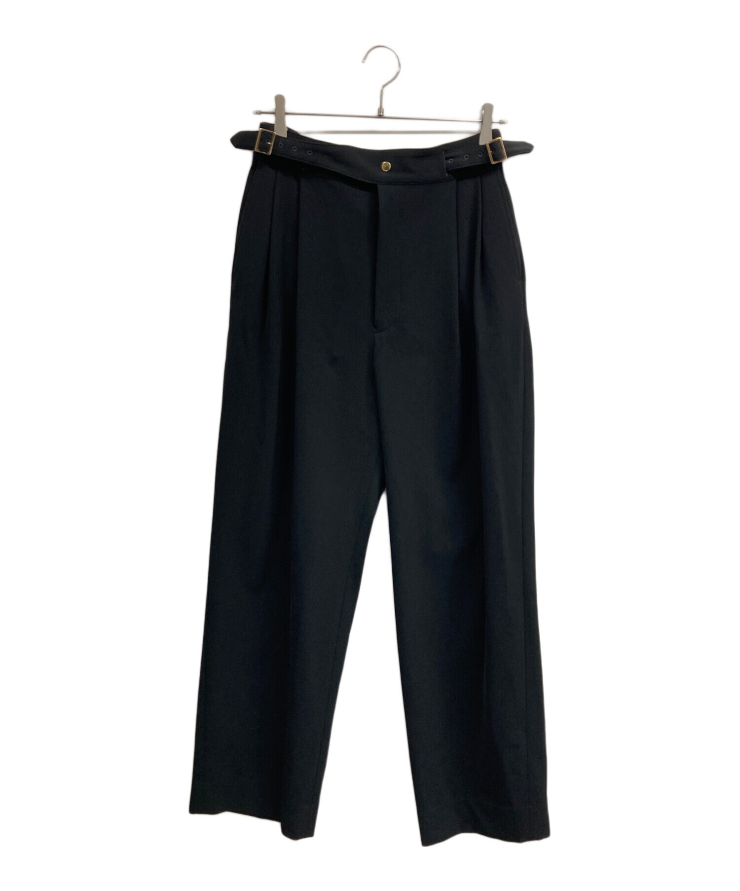CULLNI 22SS ワイドグルカパンツ 中古・古着通販】CULLNI (クルニ) ワイドグルカパンツ ブラック サイズ