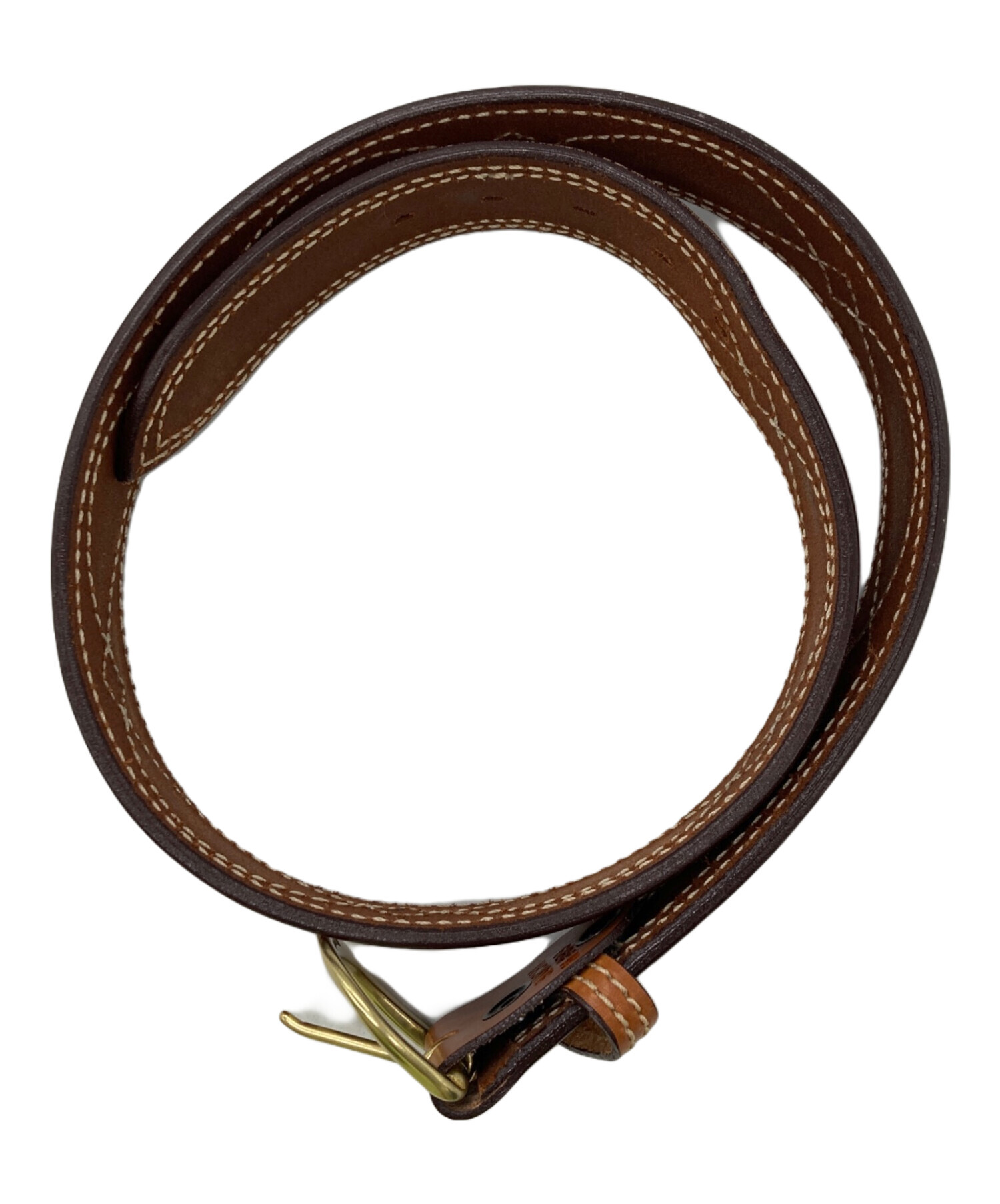 中古・古着通販】BIANCHI (ビアンキ) Stitched Beltレザーベルト