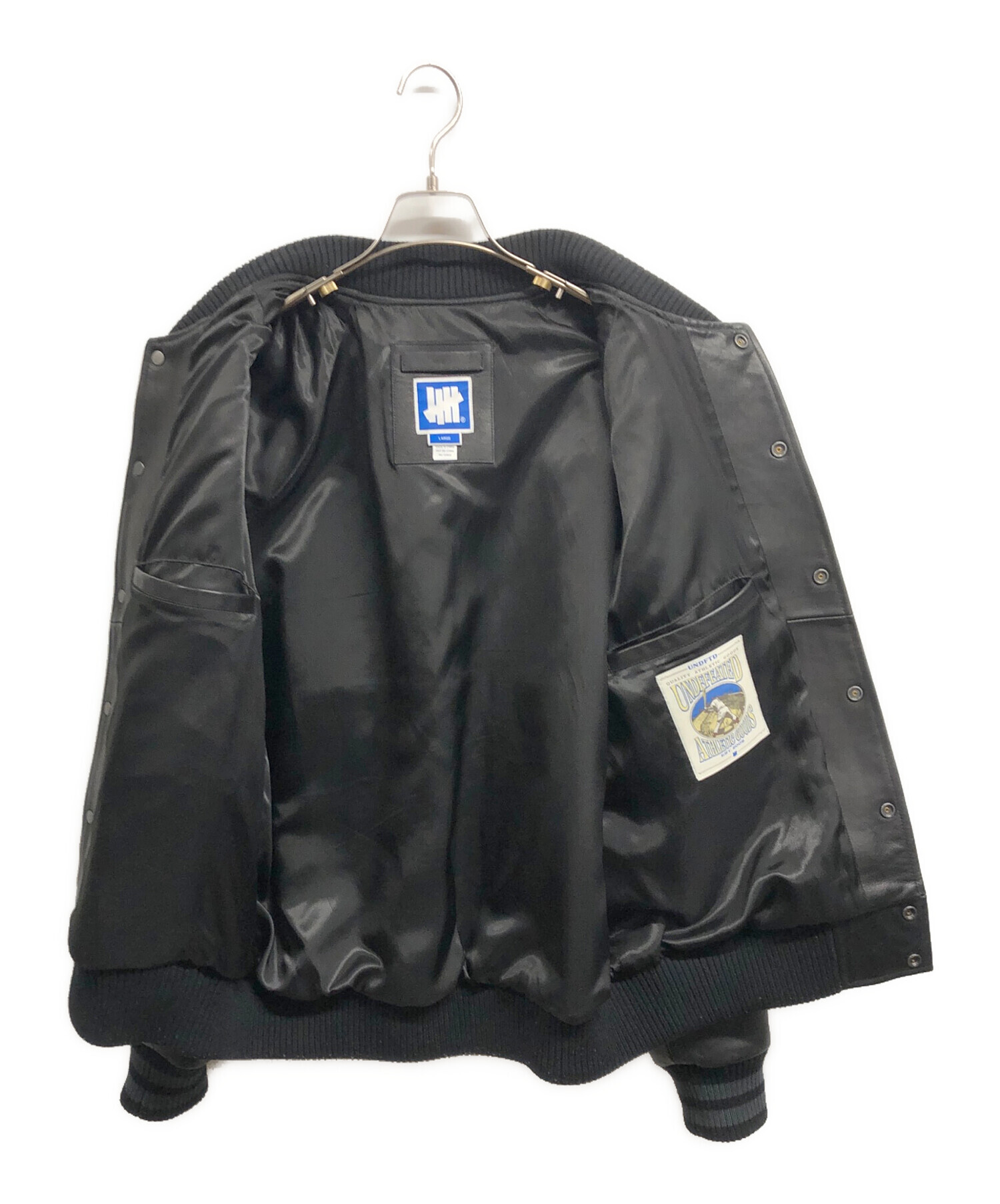 中古・古着通販】UNDEFEATED (アンディフィーテッド) LEATHER VARSITY 