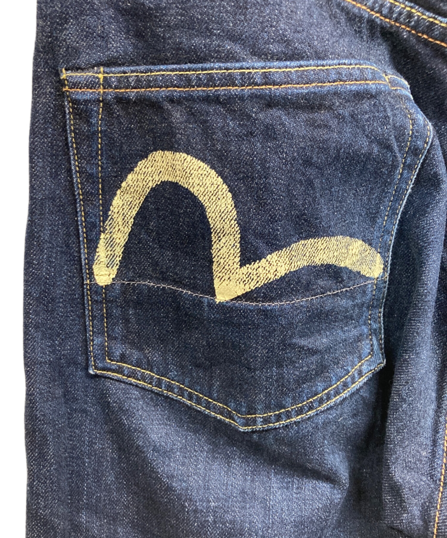 SOLDOUT エヴィス エビス デニム ジーンズ パンツ ３４インチ 中古 中古・古着通販】EVISU (エヴィス) デニムパンツ インディゴ サイズ:34