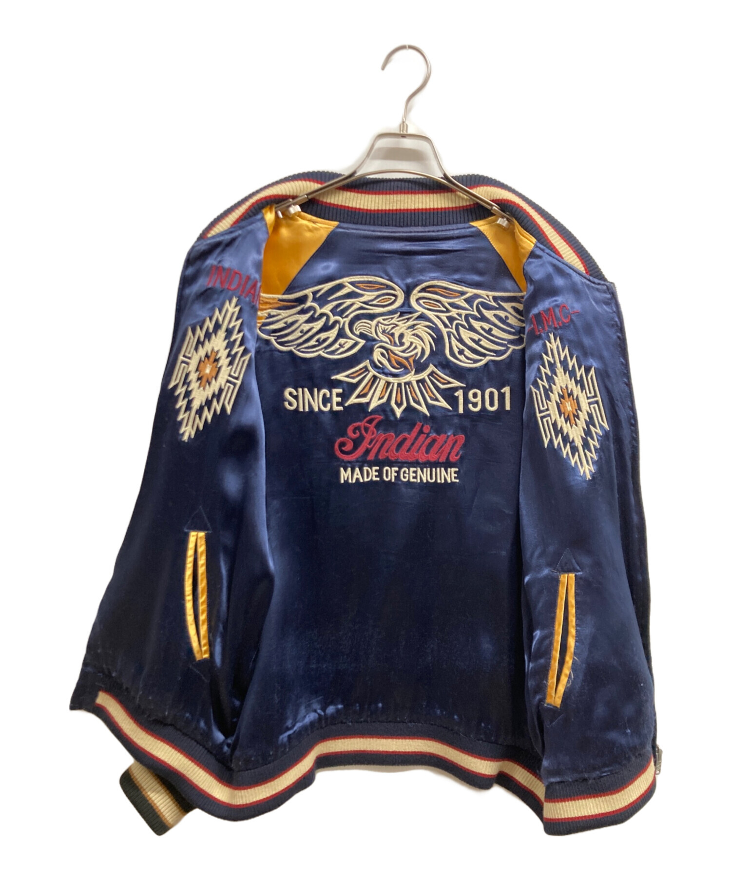 インディアンモーターサイクル スカジャン 中古・古着通販】INDIAN MOTORCYCLE (インディアンモーターサイクル
