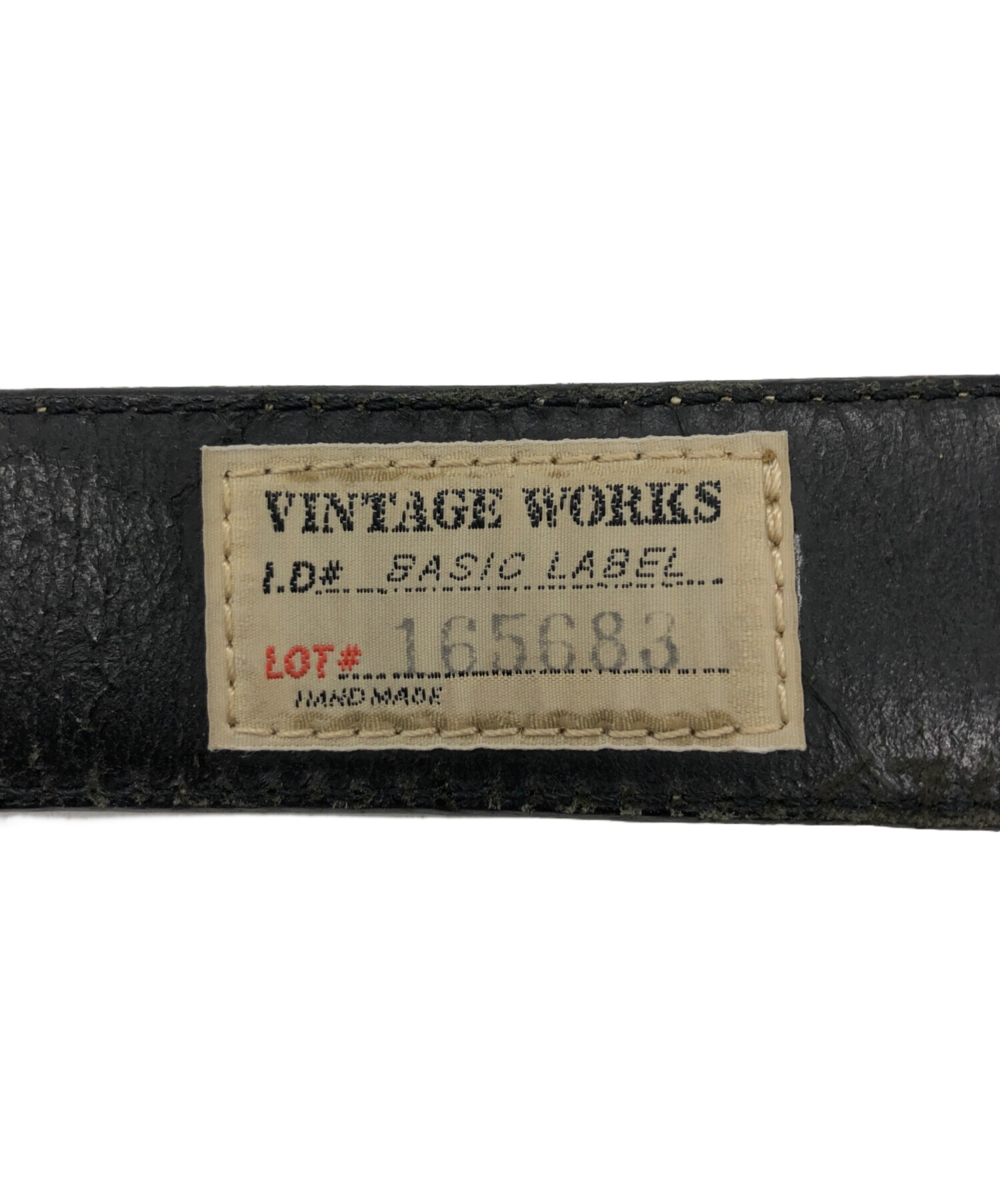 VINTAGE WORKS レザーベルト 140534中古 中古・古着通販】VINTAGE WORKS (ヴィンテージワークス) レザーベルト