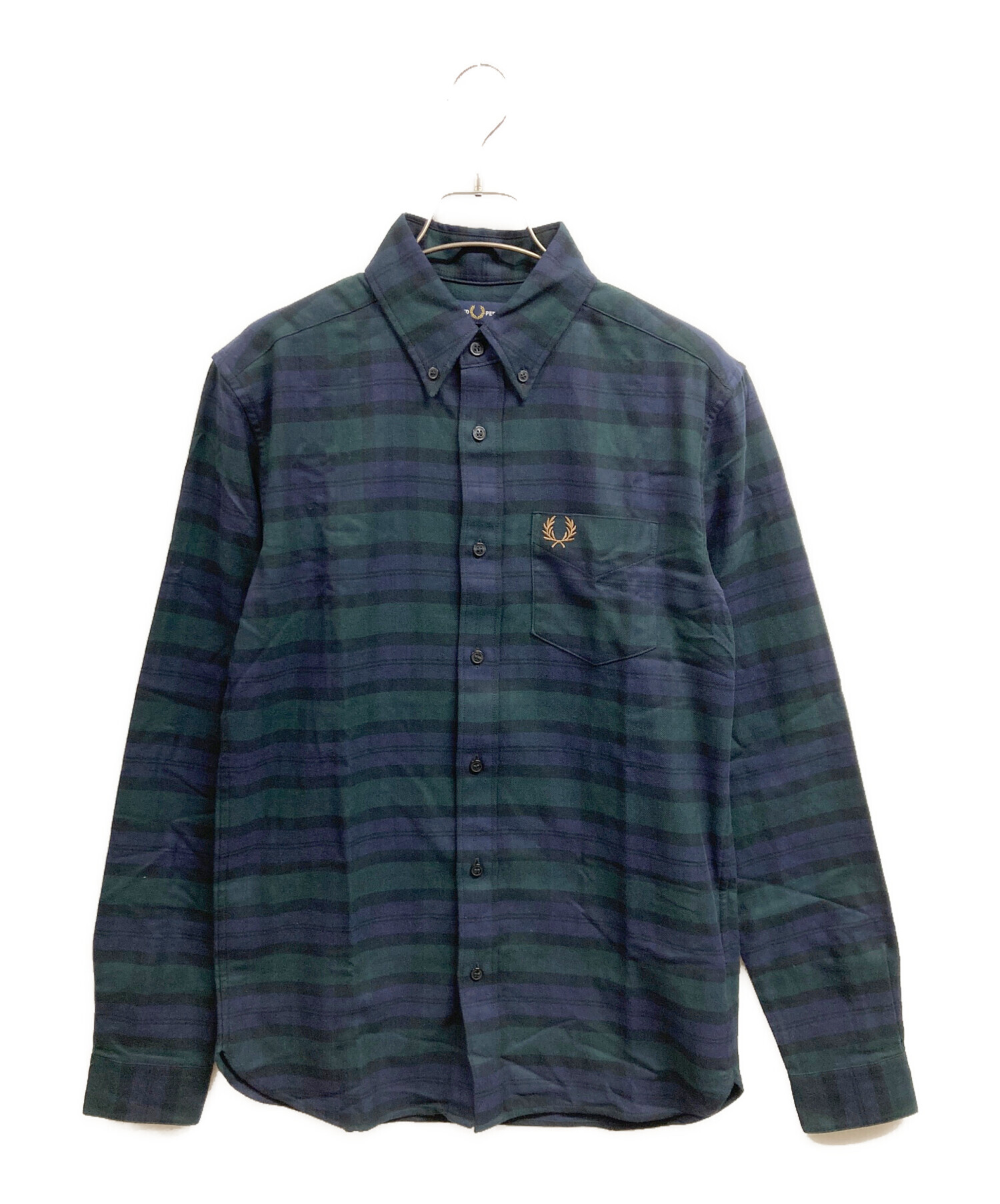 FRED PERRY  フレッドペリー チェックシャツ ネルシャツ メンズ 中古品 FRED PERRY（フレッドペリー） タータン オックスフォード チェック