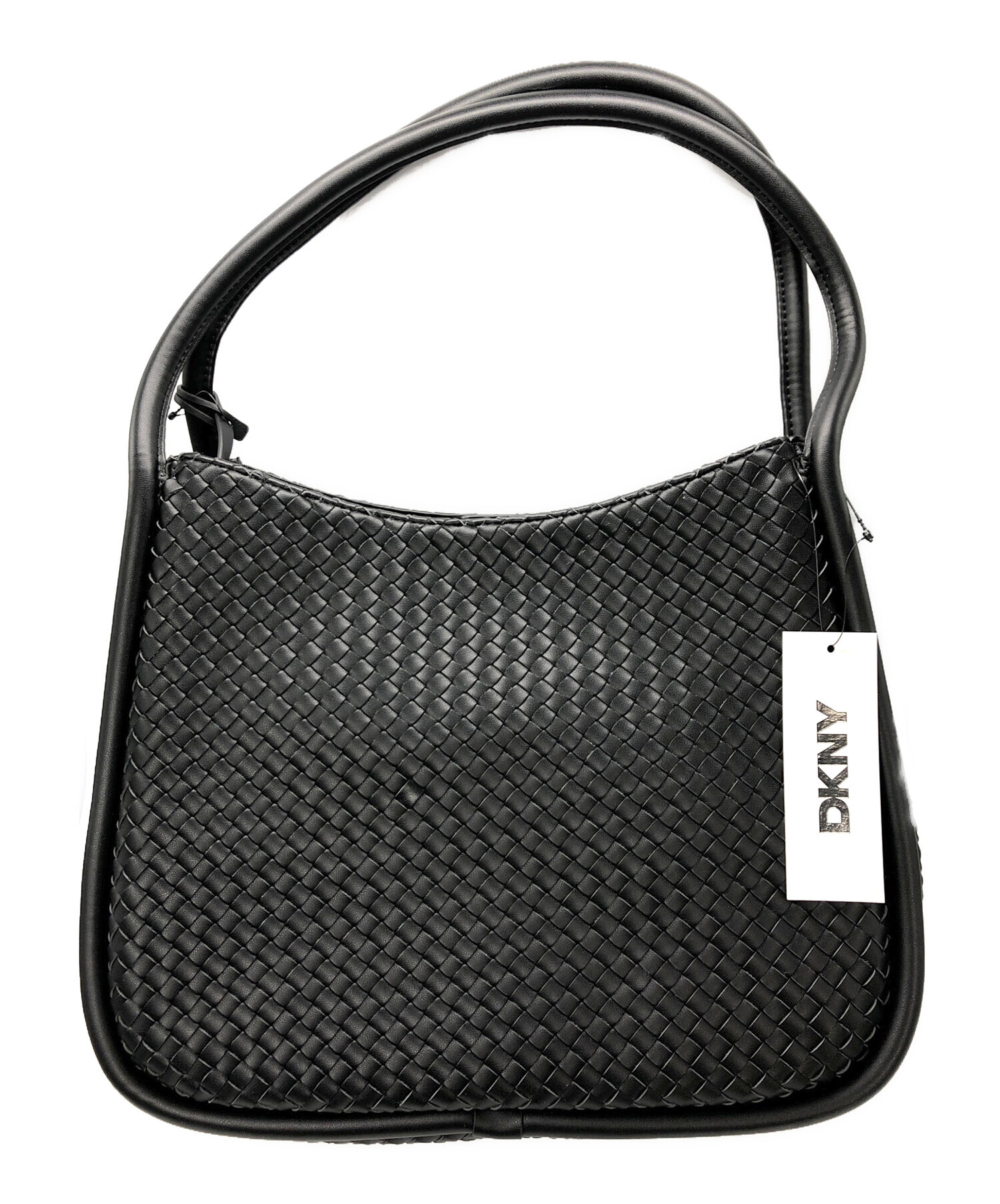 DKNY ダナキャランニューヨーク ショルダーウォレット  レザー/ DKNYロゴ   ブラック レディース / 240001198274 DKNY（ダナ・キャラン・ニューヨーク） 新品同様 チェーン ミニ