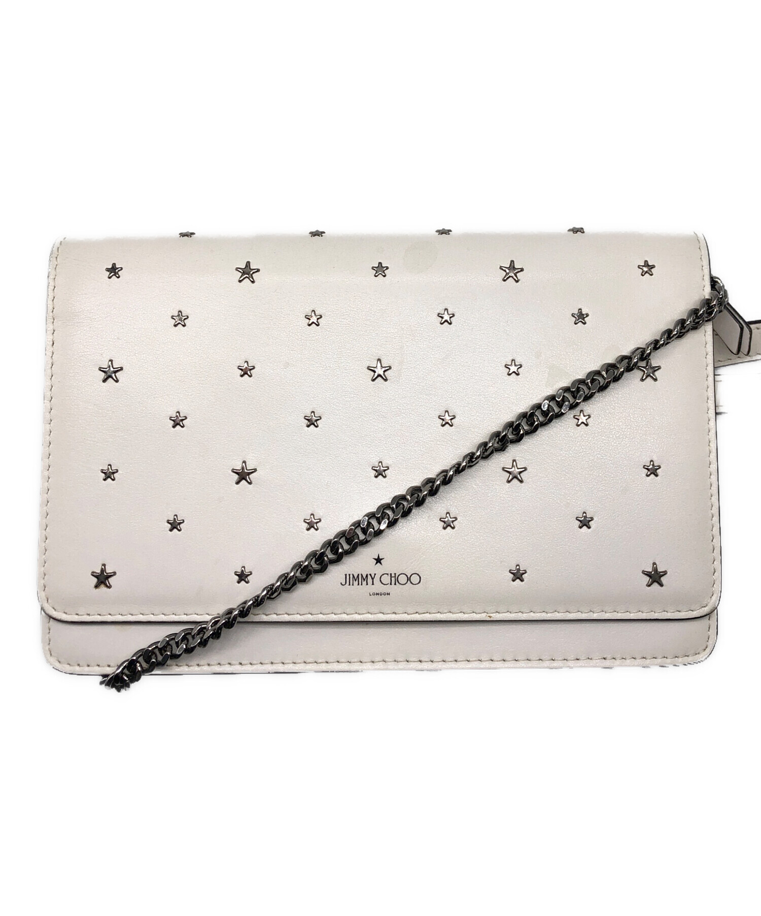 中古・古着通販】JIMMY CHOO (ジミーチュウ) フラットスタースタッズ付 