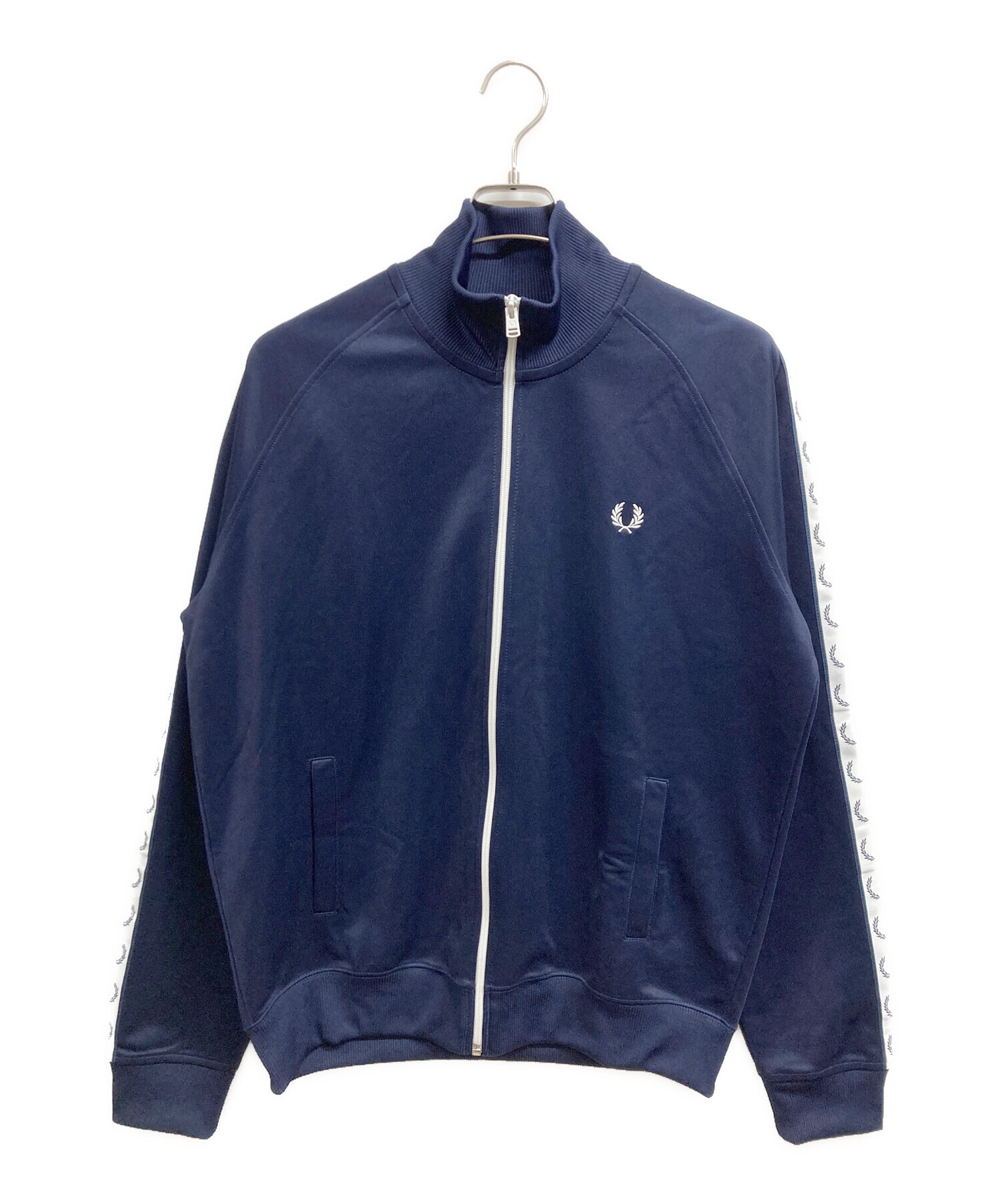 フレッドペリー　トラック　ジャケット　ネイビー　Mサイズ 中古・古着通販】FRED PERRY (フレッドペリー) トラックジャケット