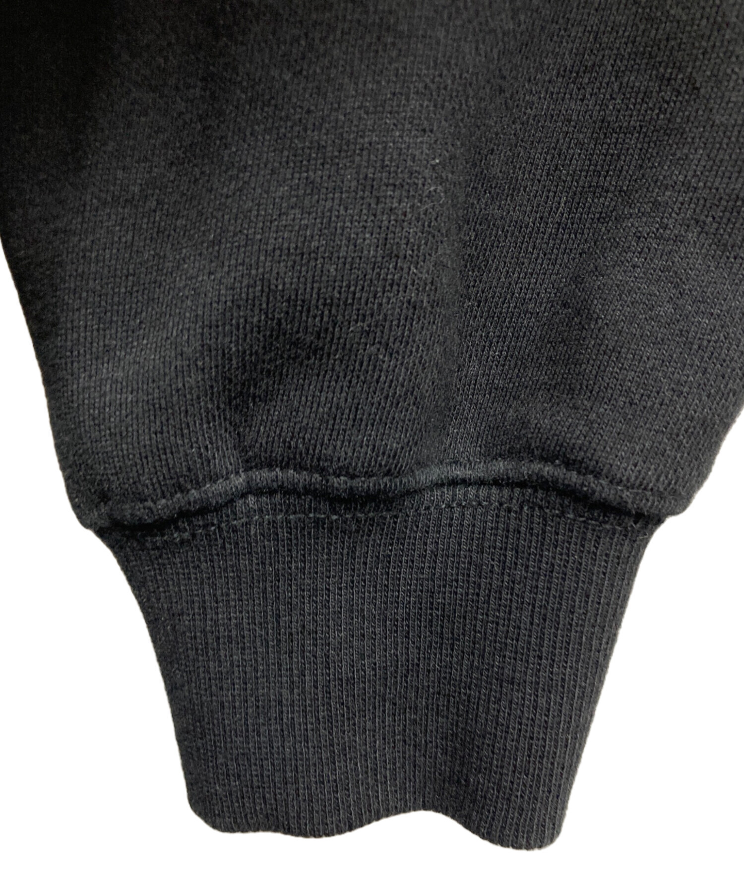 中古・古着通販】HUF (ハフ) ハーフジップスウェット ブラック サイズ