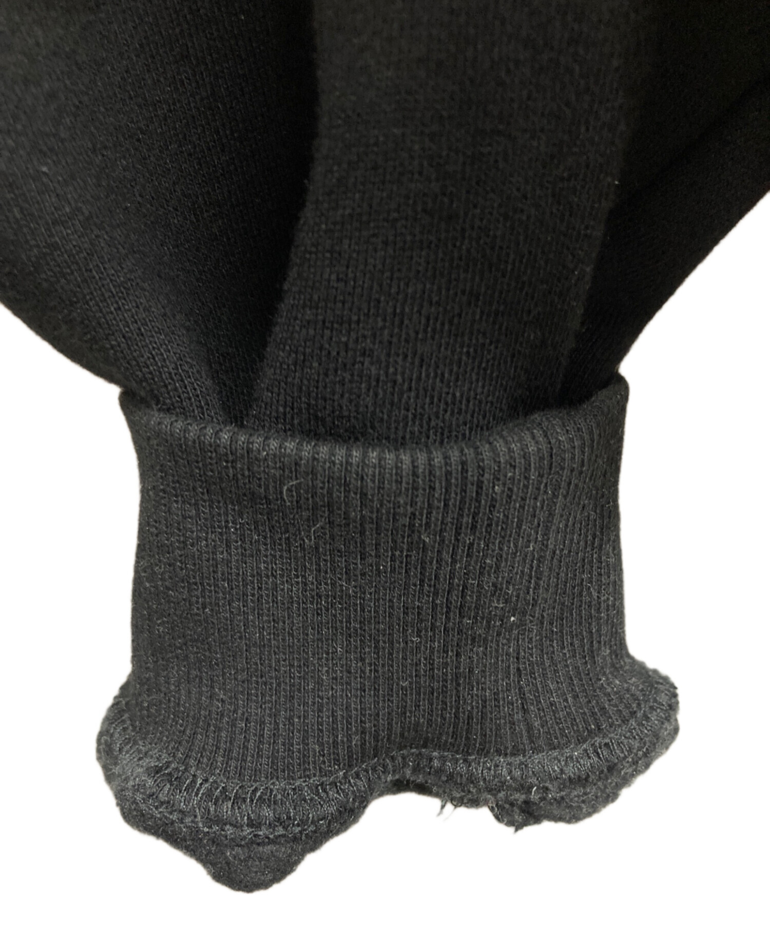 中古・古着通販】HUF (ハフ) ハーフジップスウェット ブラック サイズ