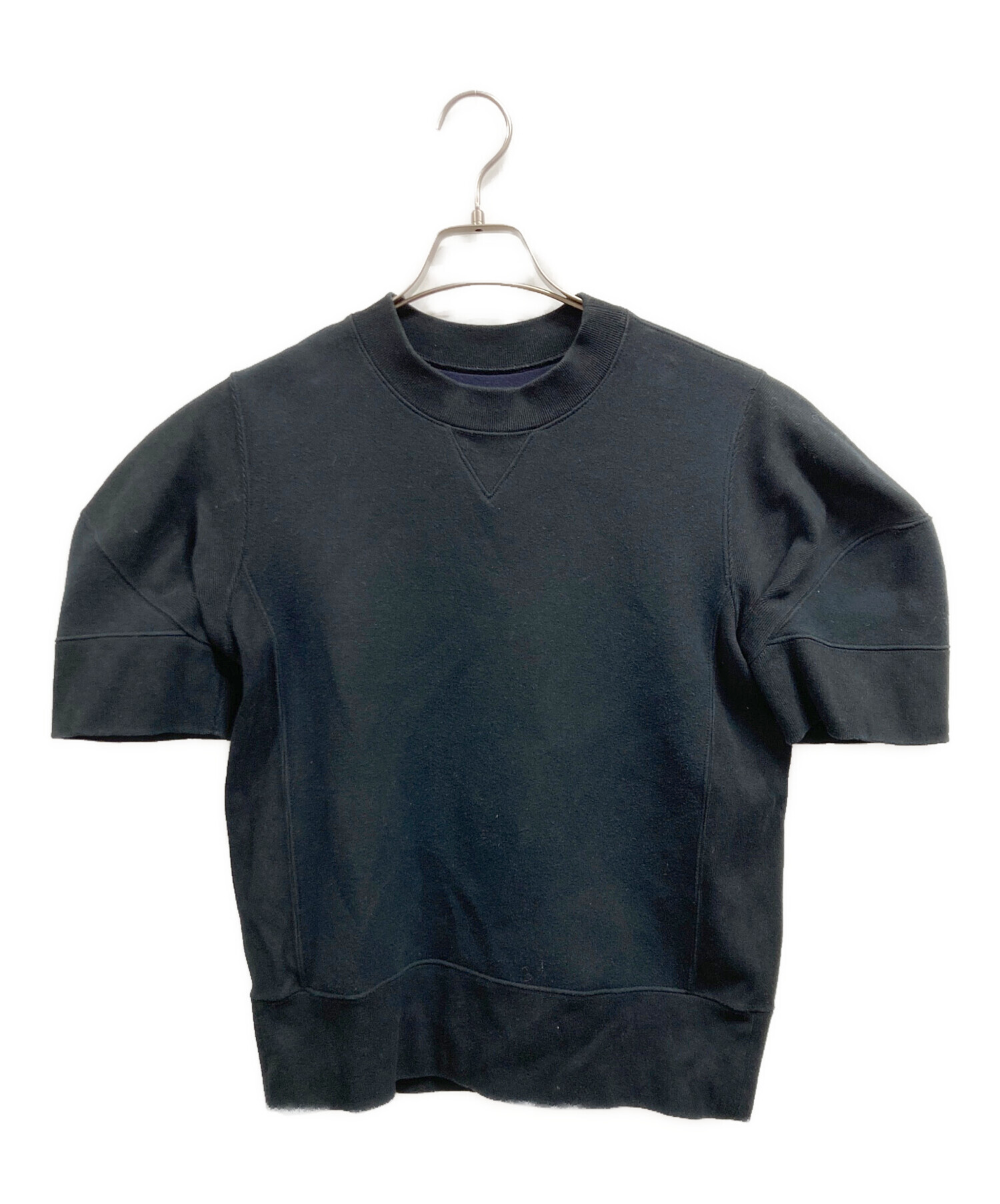 中古・古着通販】sacai (サカイ) 半袖スウェット ネイビー サイズ:2 
