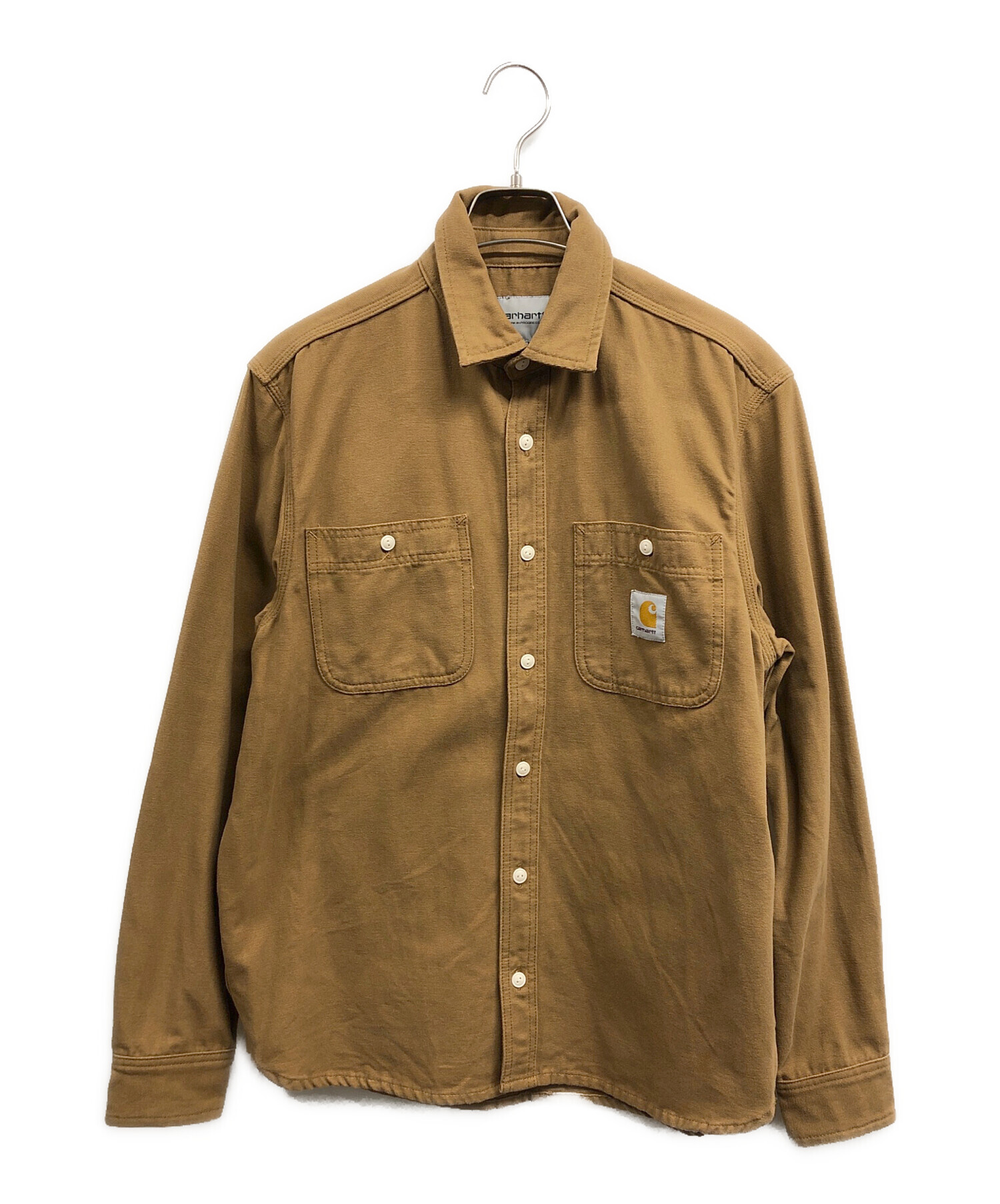 VETEMENTS Carhartt オーバーサイズワークシャツ 中古・古着通販】CarHartt (カーハート) ワークシャツ ブラウン サイズ