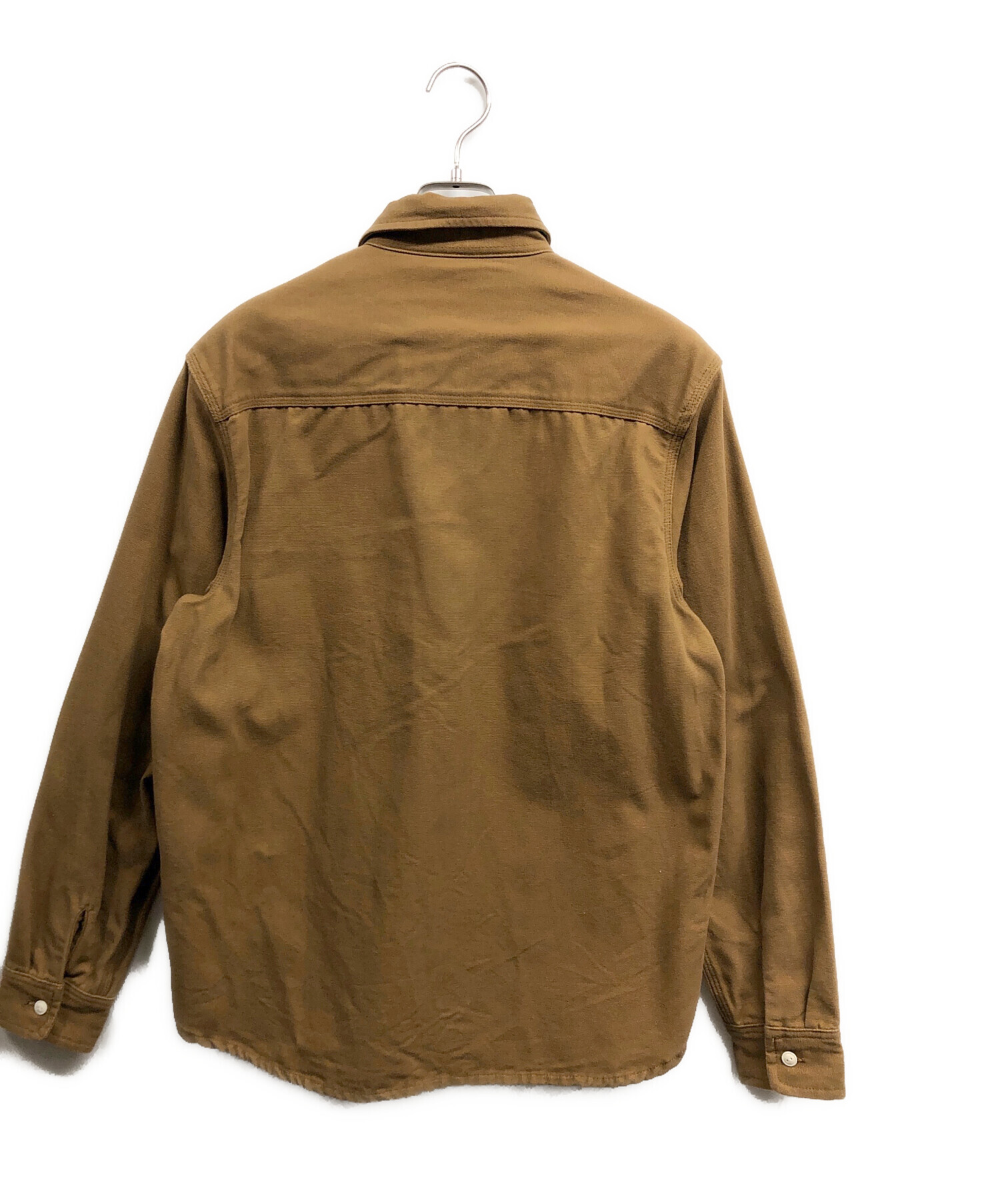 VETEMENTS Carhartt オーバーサイズワークシャツ 中古・古着通販】CarHartt (カーハート) ワークシャツ ブラウン サイズ
