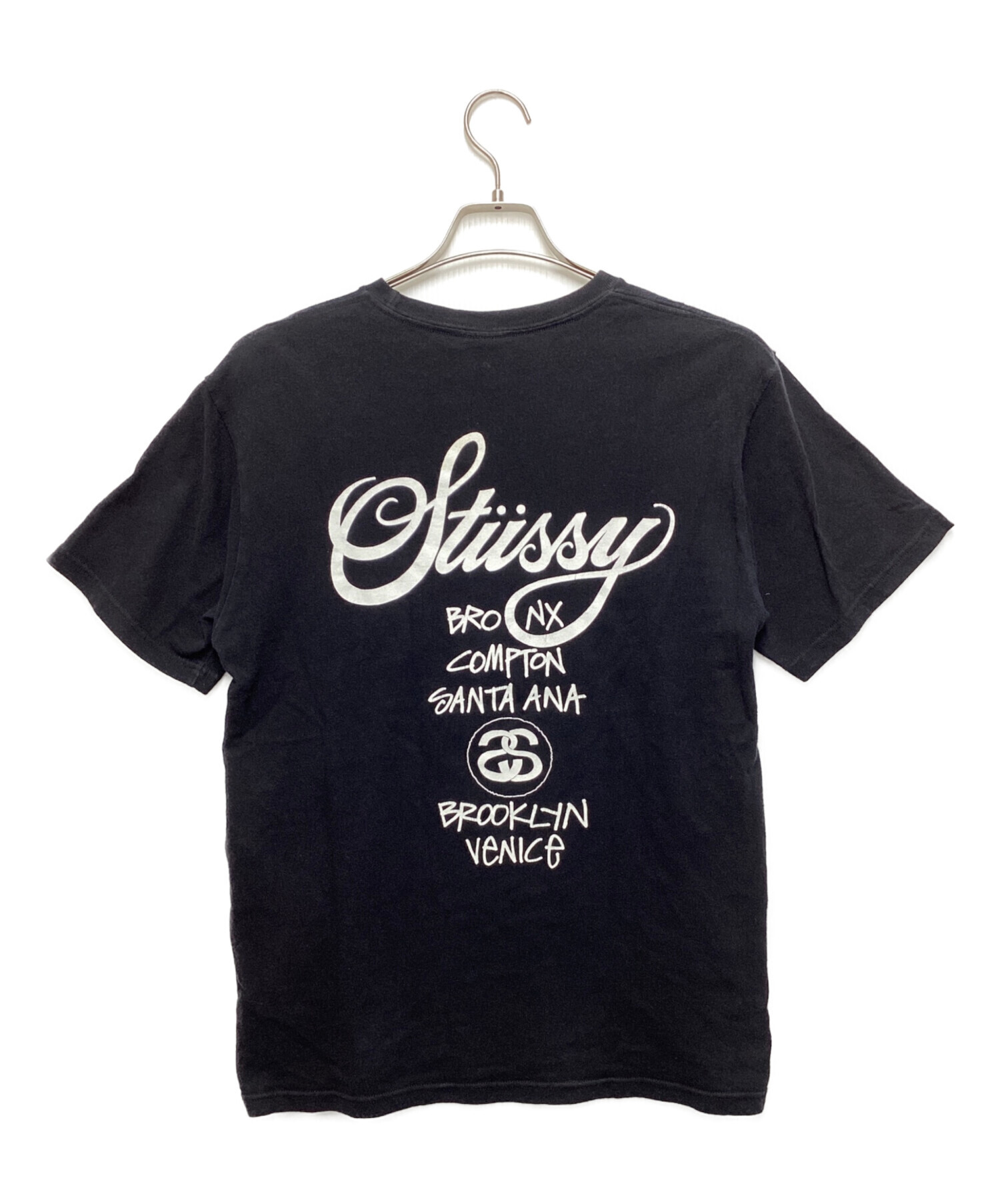 中古・古着通販】stussy (ステューシー) プリントTシャツ ブラック