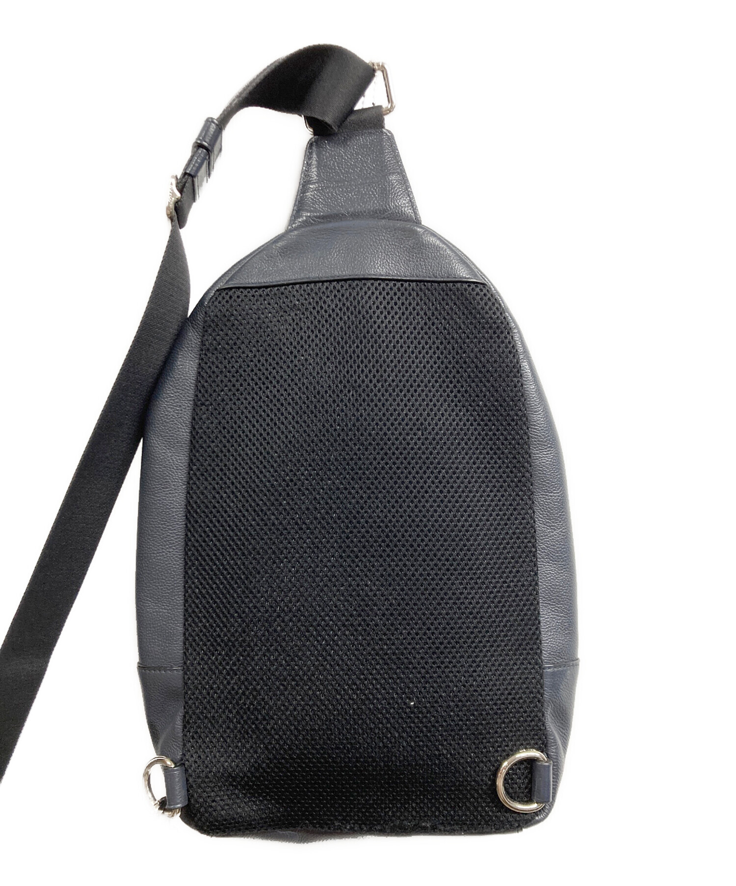 COACH ボディバッグ　ネイビー レザー 中古 メンズ コーチ 中古・古着通販】COACH (コーチ) ボディバッグ ネイビー｜ブランド
