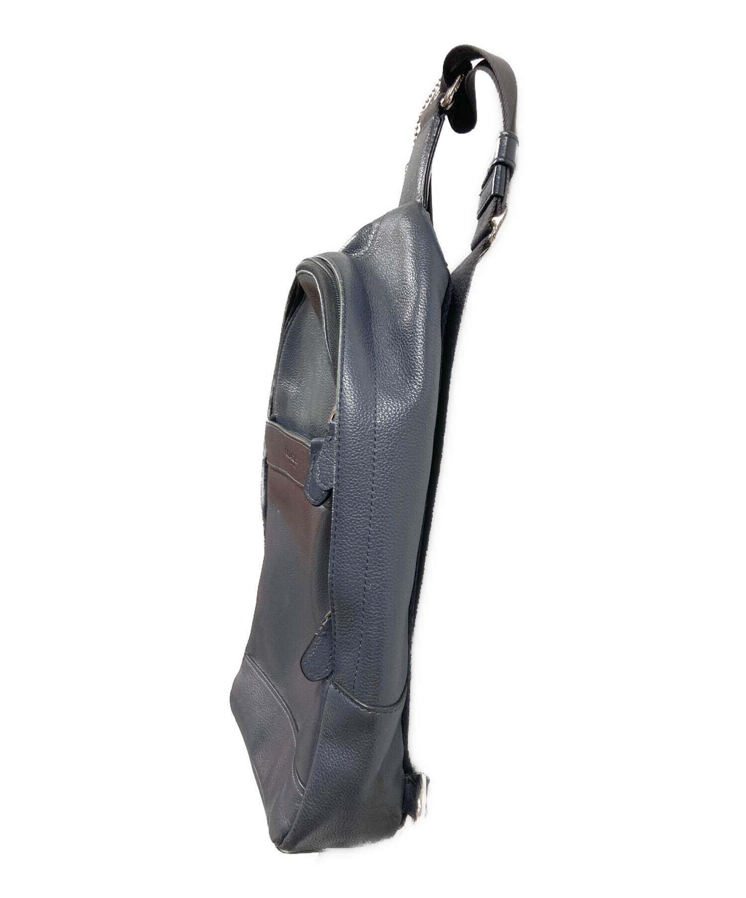 Coach ボディバッグ グレー/ネイビー 中古・古着通販】COACH (コーチ) ボディバッグ ネイビー｜ブランド