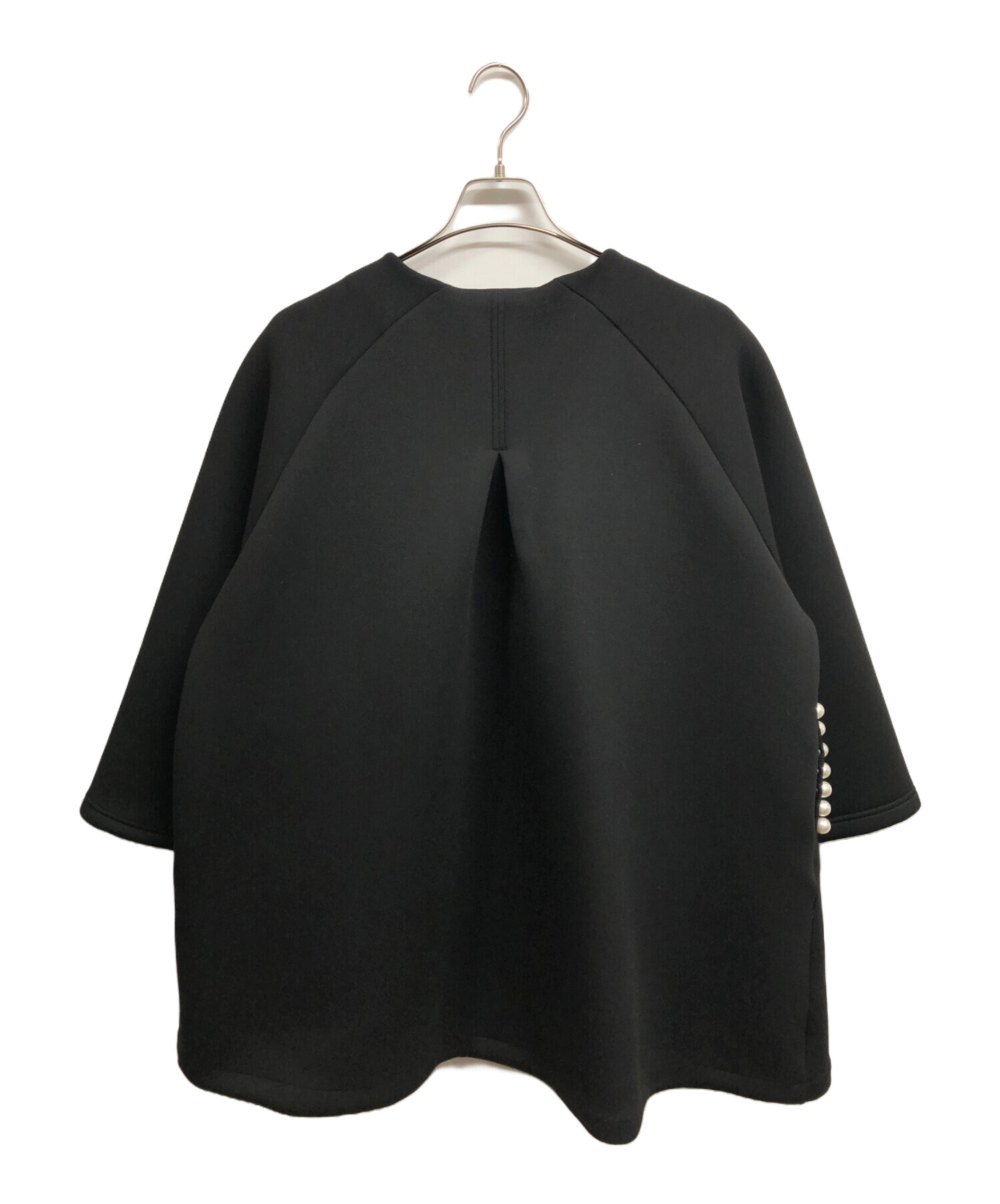 新品未使用✨ Frene フラーネ 袖フレアパールボンディングコート M−L 中古・古着通販】Frene (フラーネ) 袖フレアパールボンディングコート